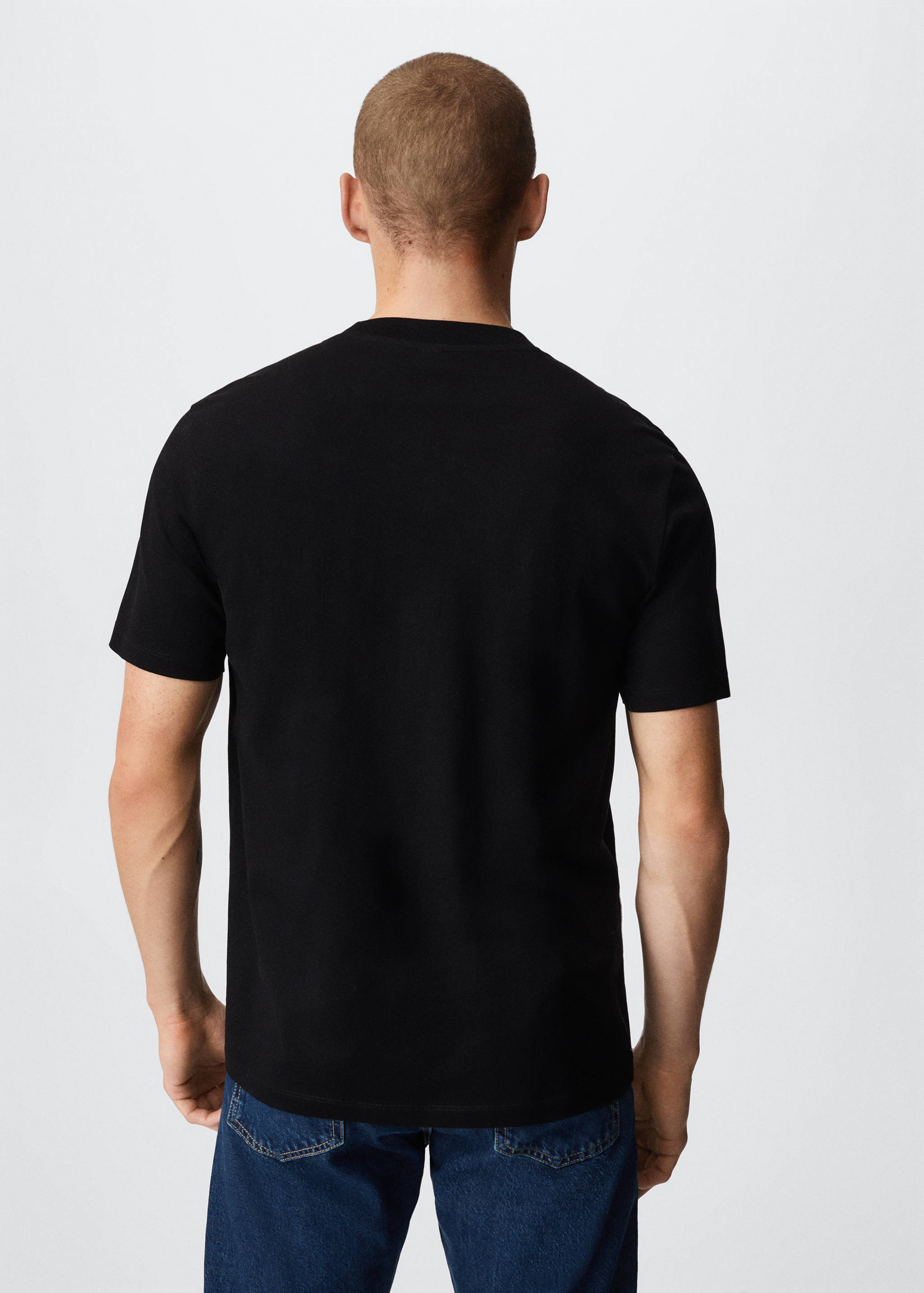 Mercerised regular-fit  t-shirt - Reverse of the article