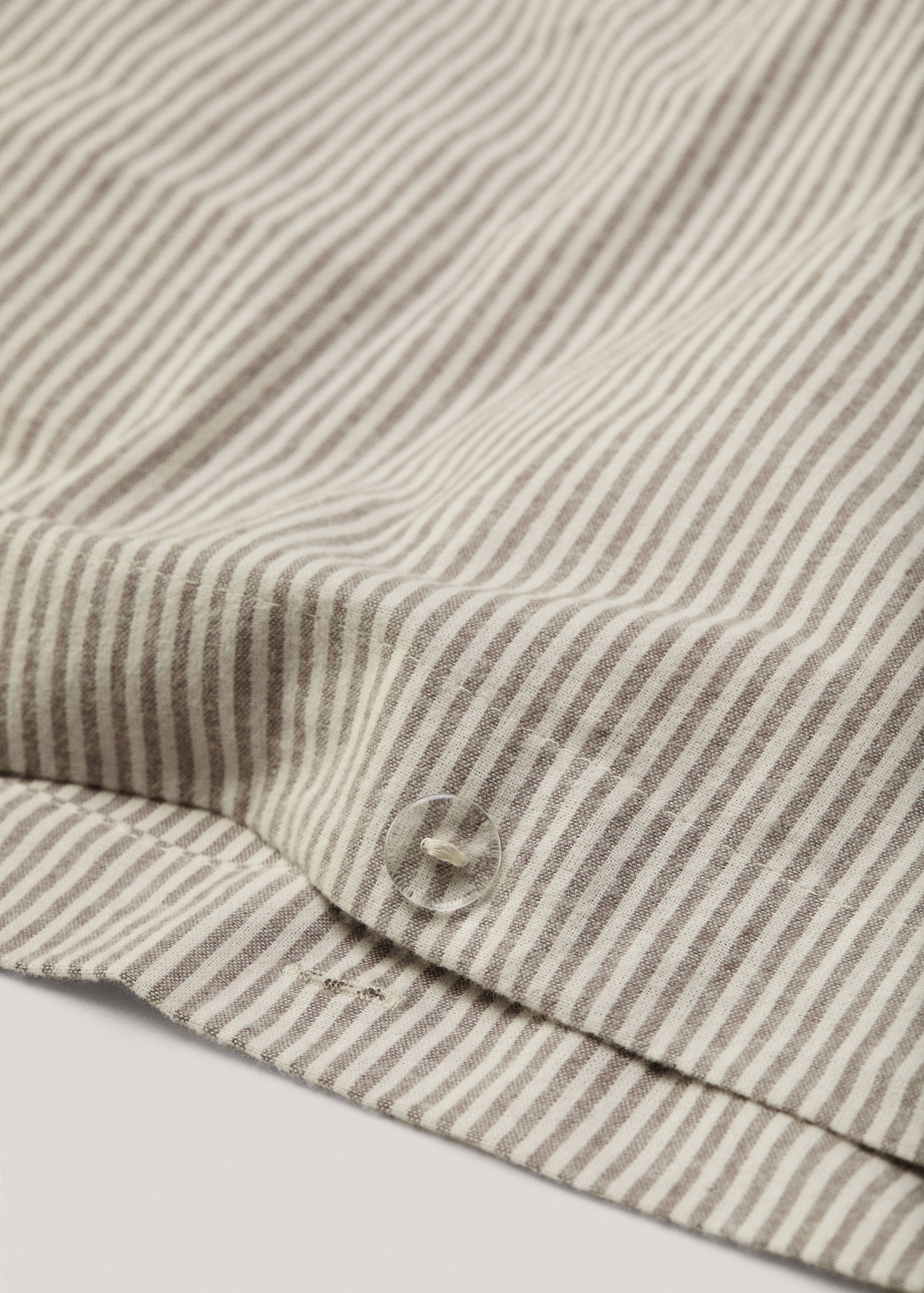 Housse de couette rayures lit de 135/140 cm - Plan moyen