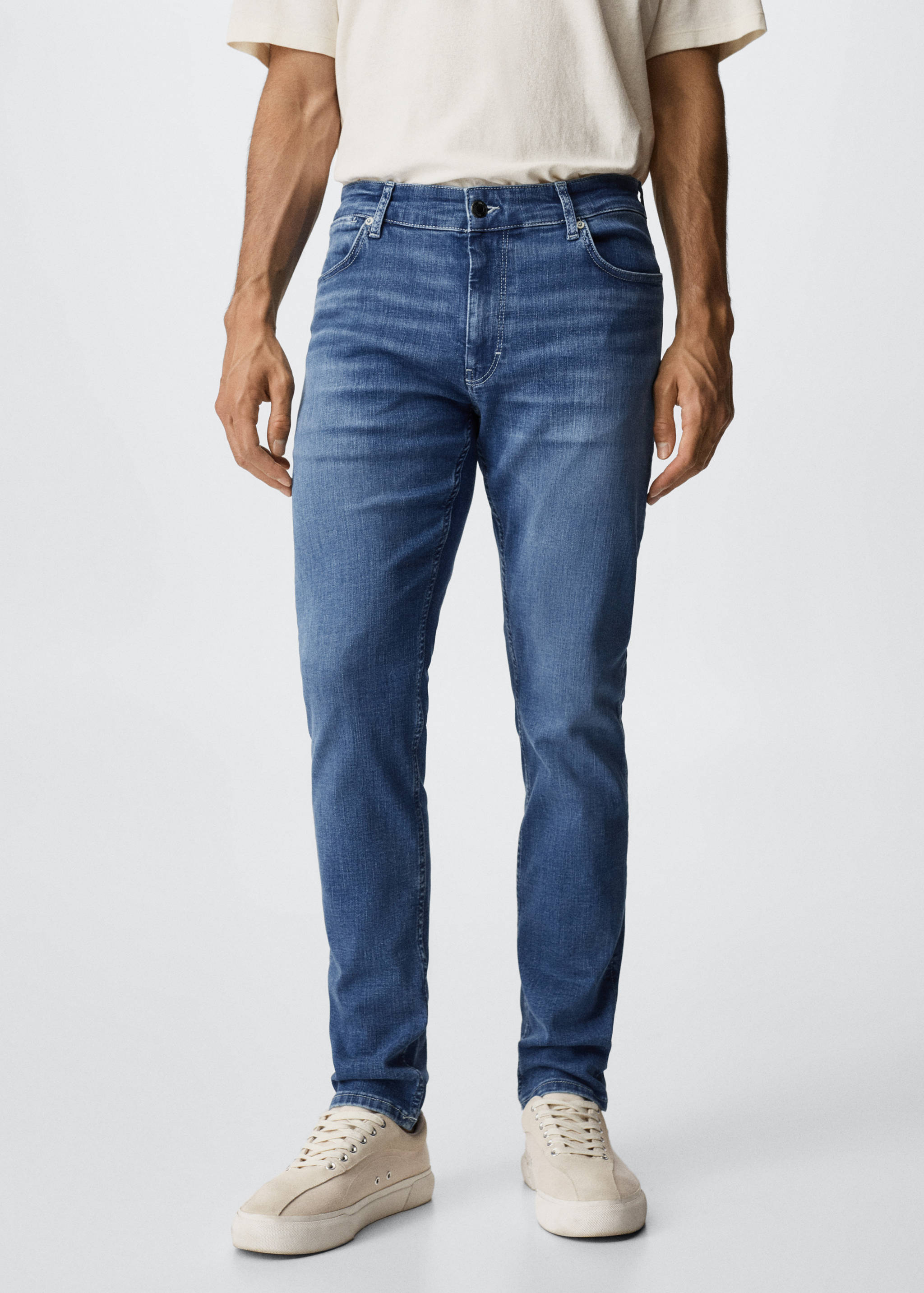 Texans Patrick slim fit Ultra Soft Touch - Pla mig