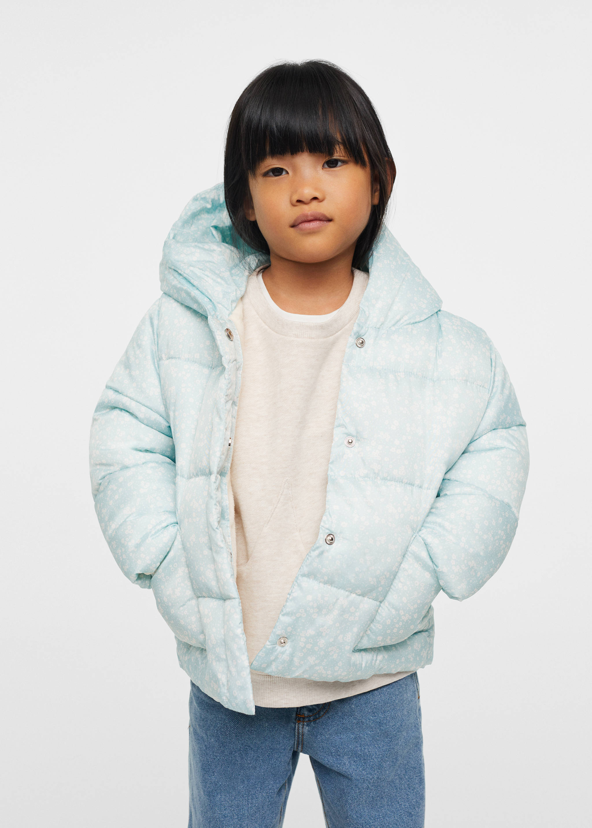 Gemusterter Stepp-Anorak - Mittlere Ansicht