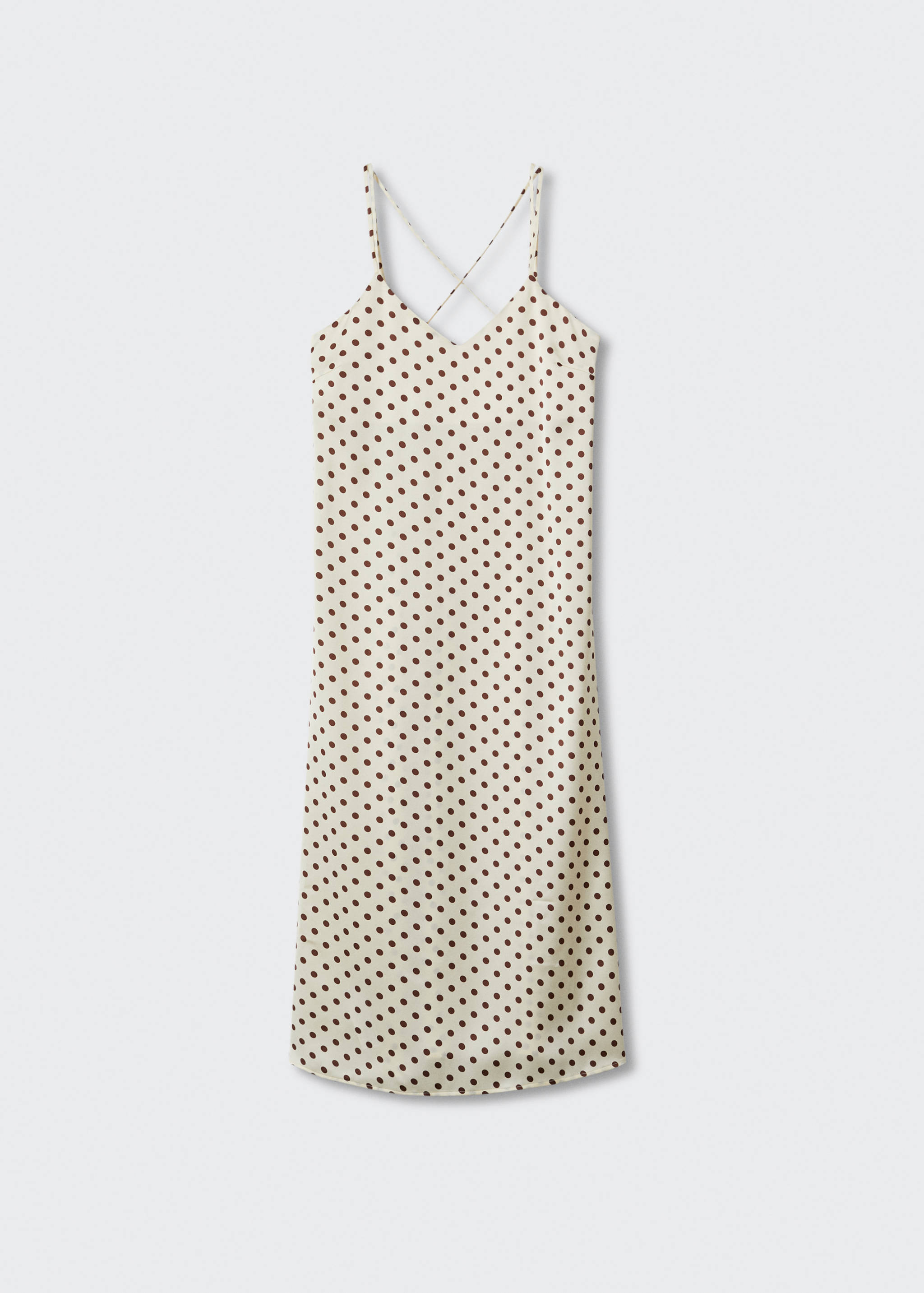 Satiniertes Kleid mit Polka Dots - Artikel ohne Model
