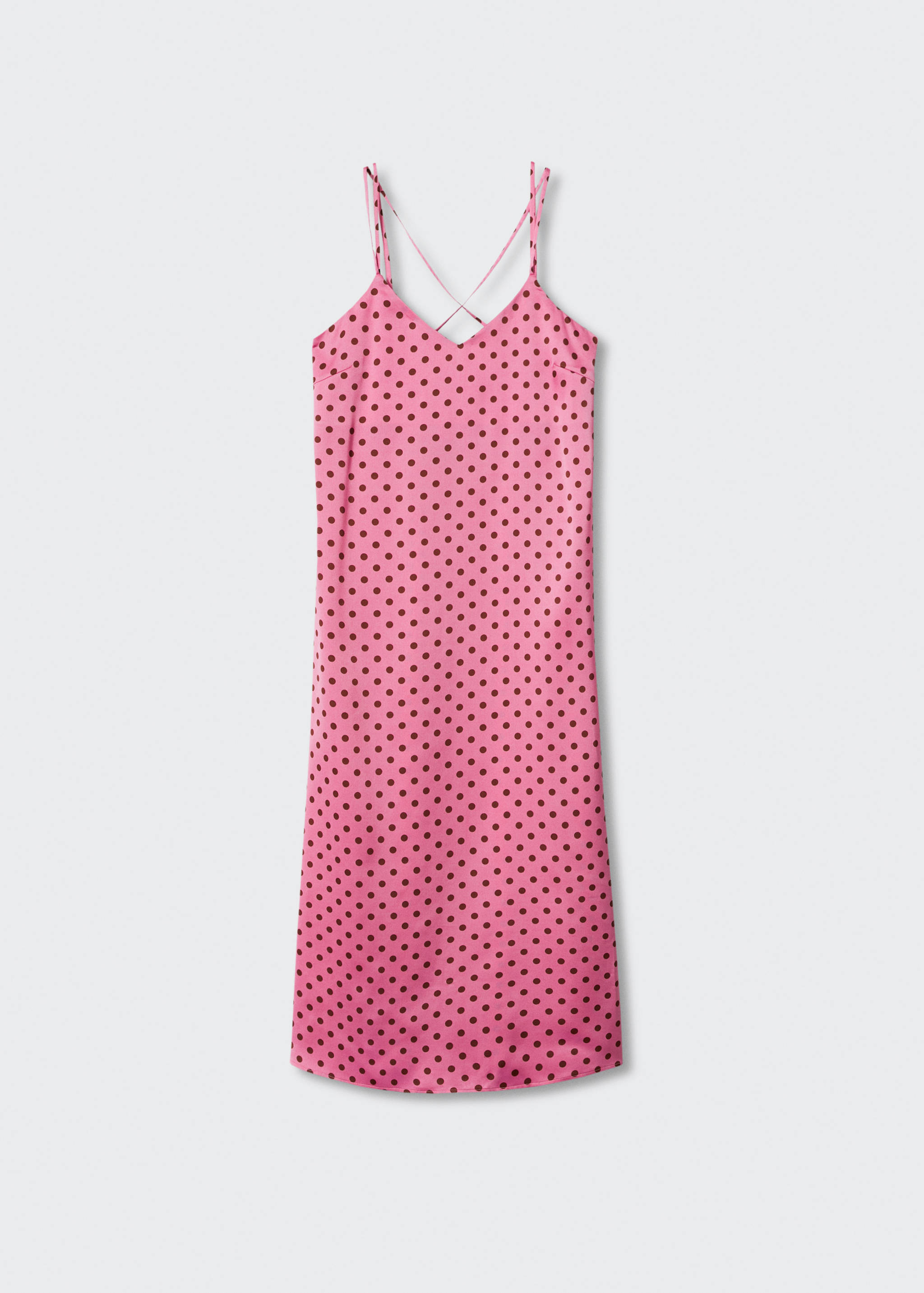 Satiniertes Kleid mit Polka Dots - Artikel ohne Model