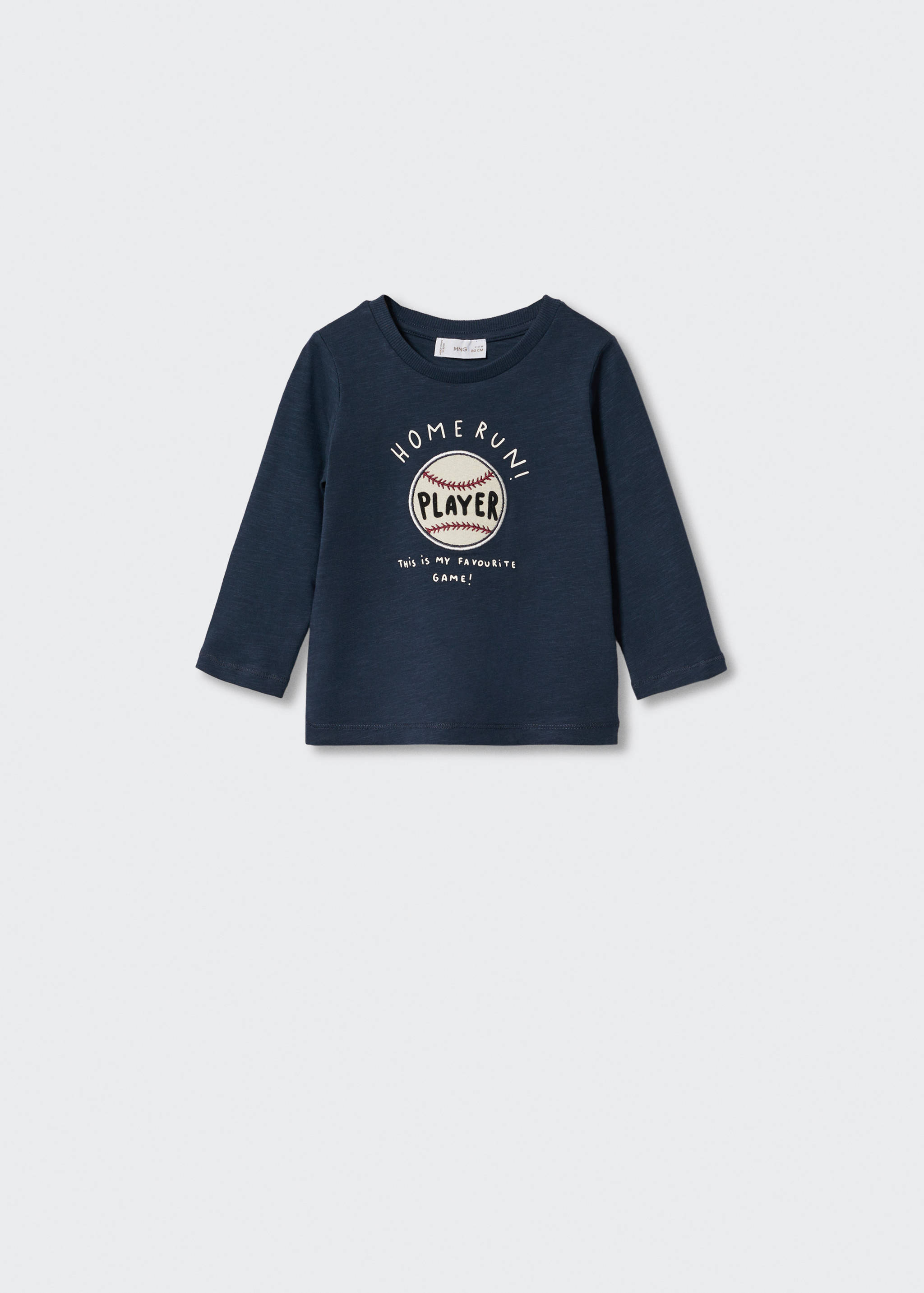 Langärmliges T-Shirt mit Stickerei - Artikel ohne Model