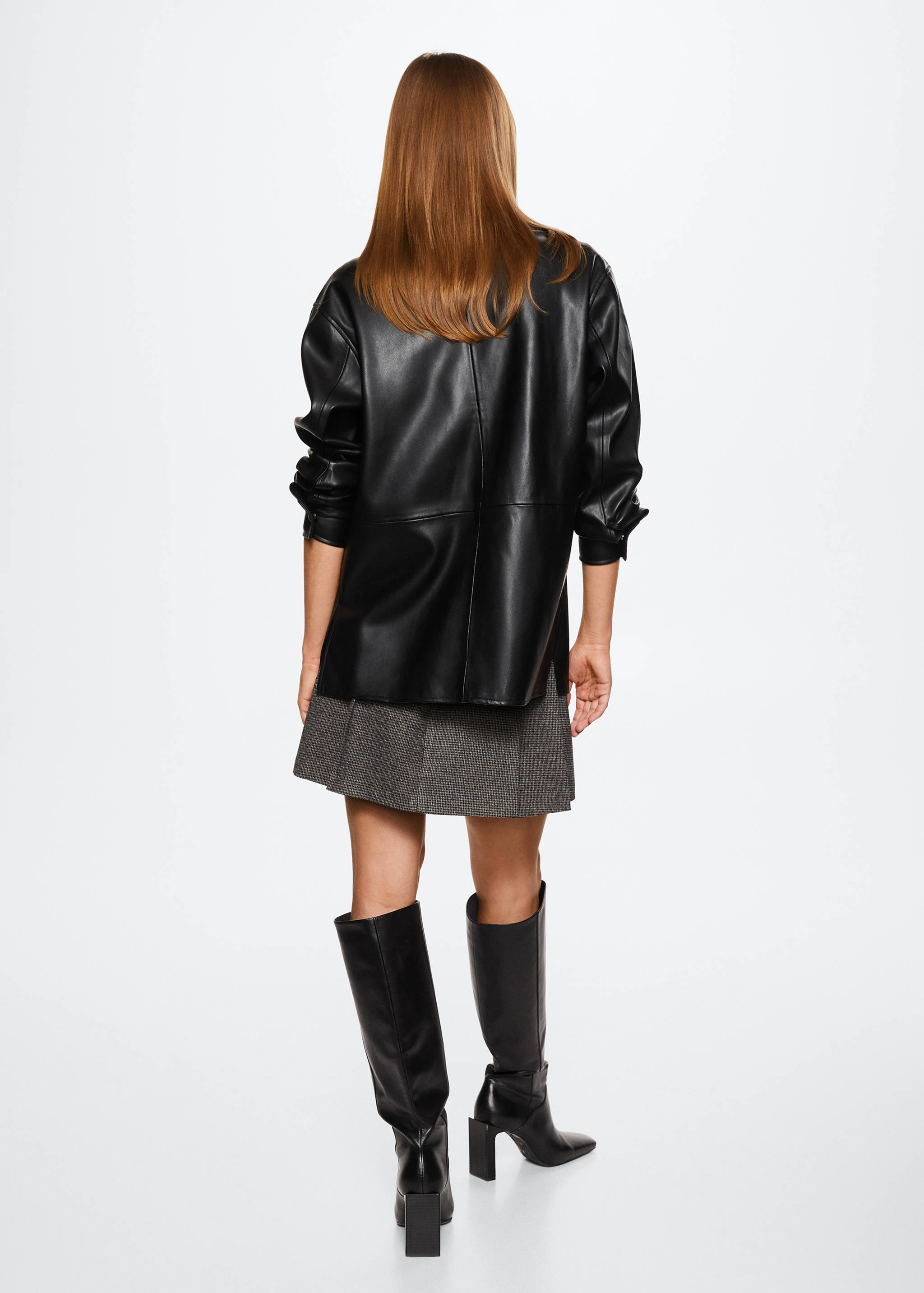 Surchemise similicuir oversize - Verso de l’article