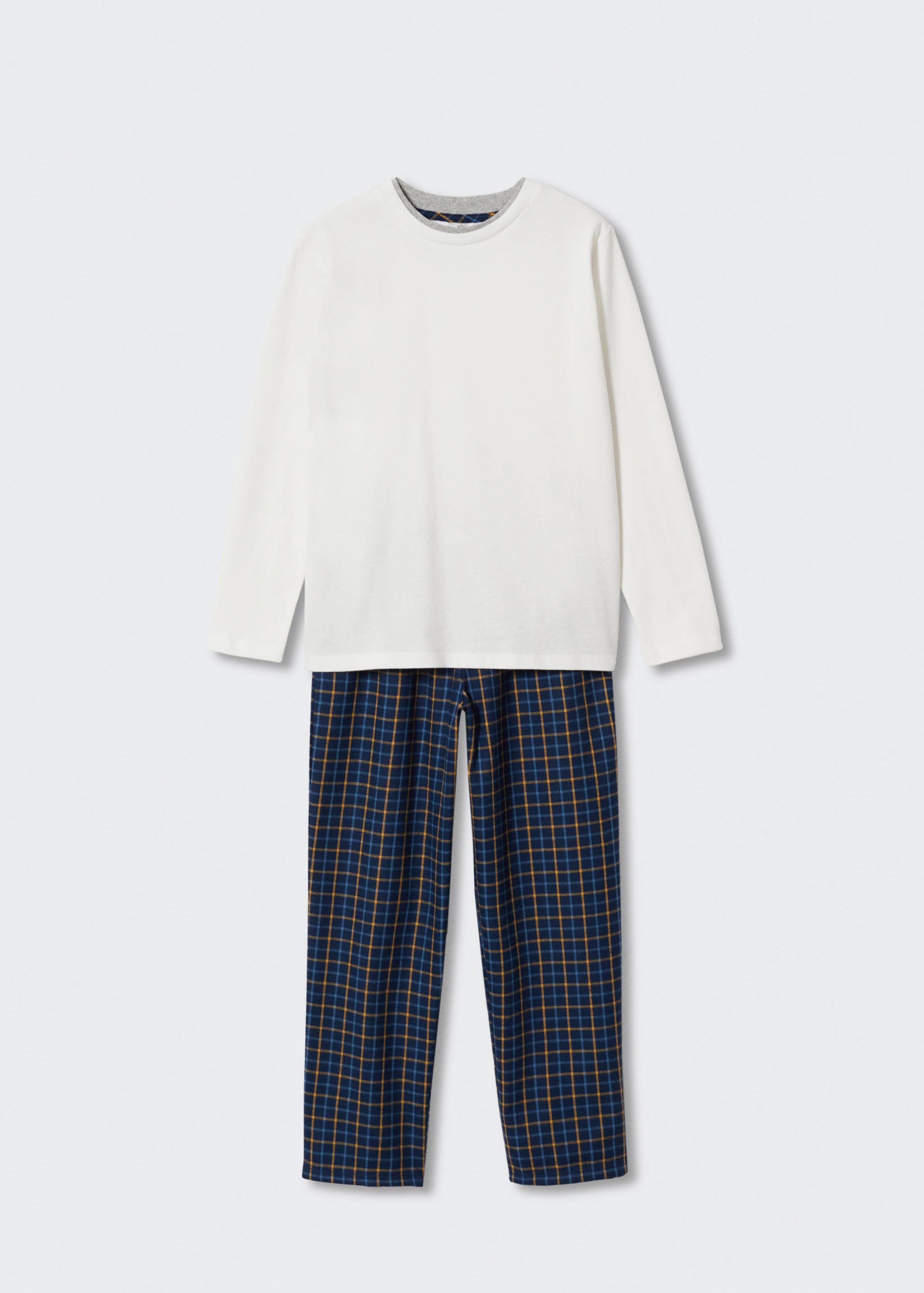 Tweedelige lange geruite pyjama - Detail van het artikel 8