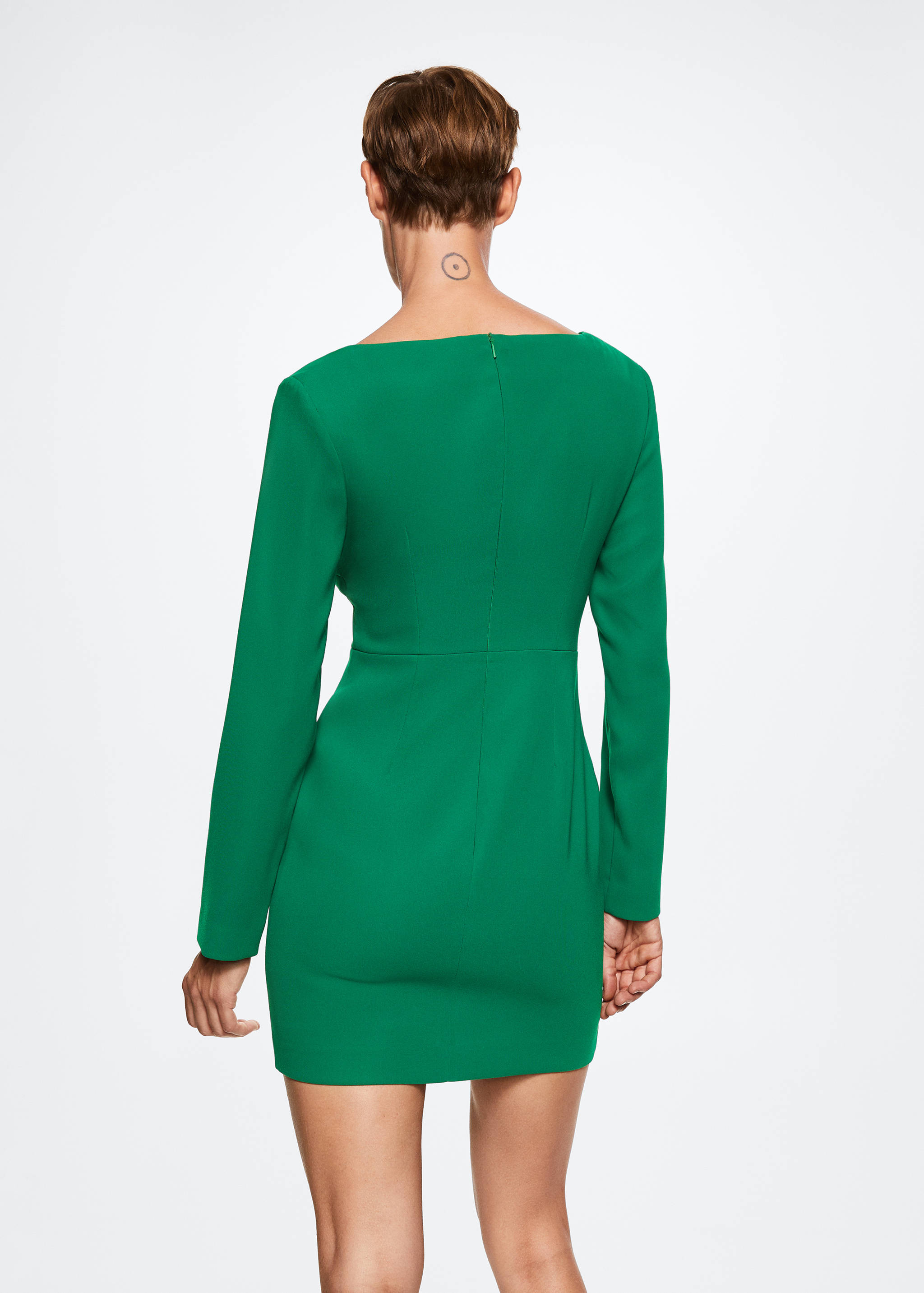 Fitted dress - Reverse of the article