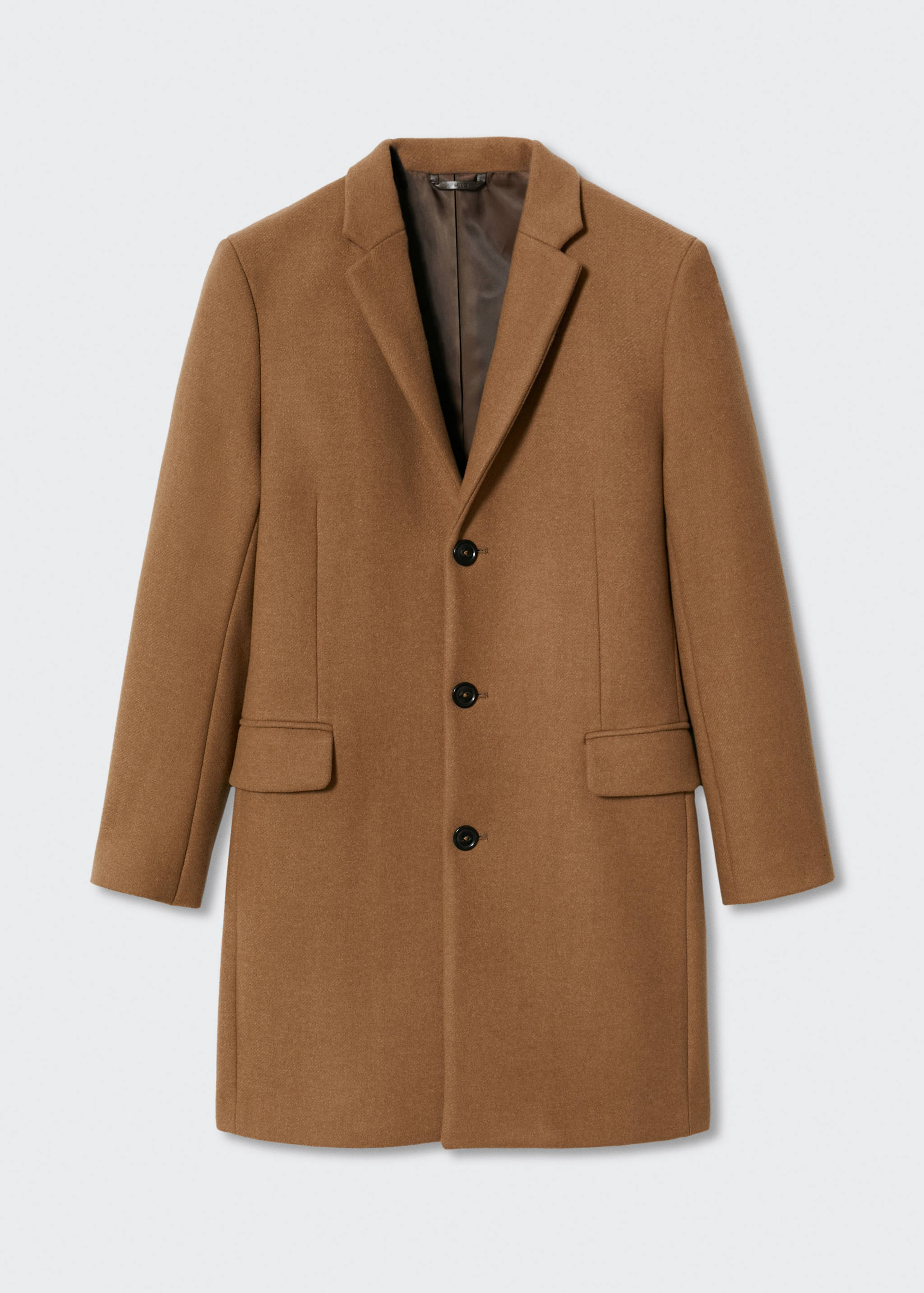 Manteau long laine recyclée - Article sans modèle