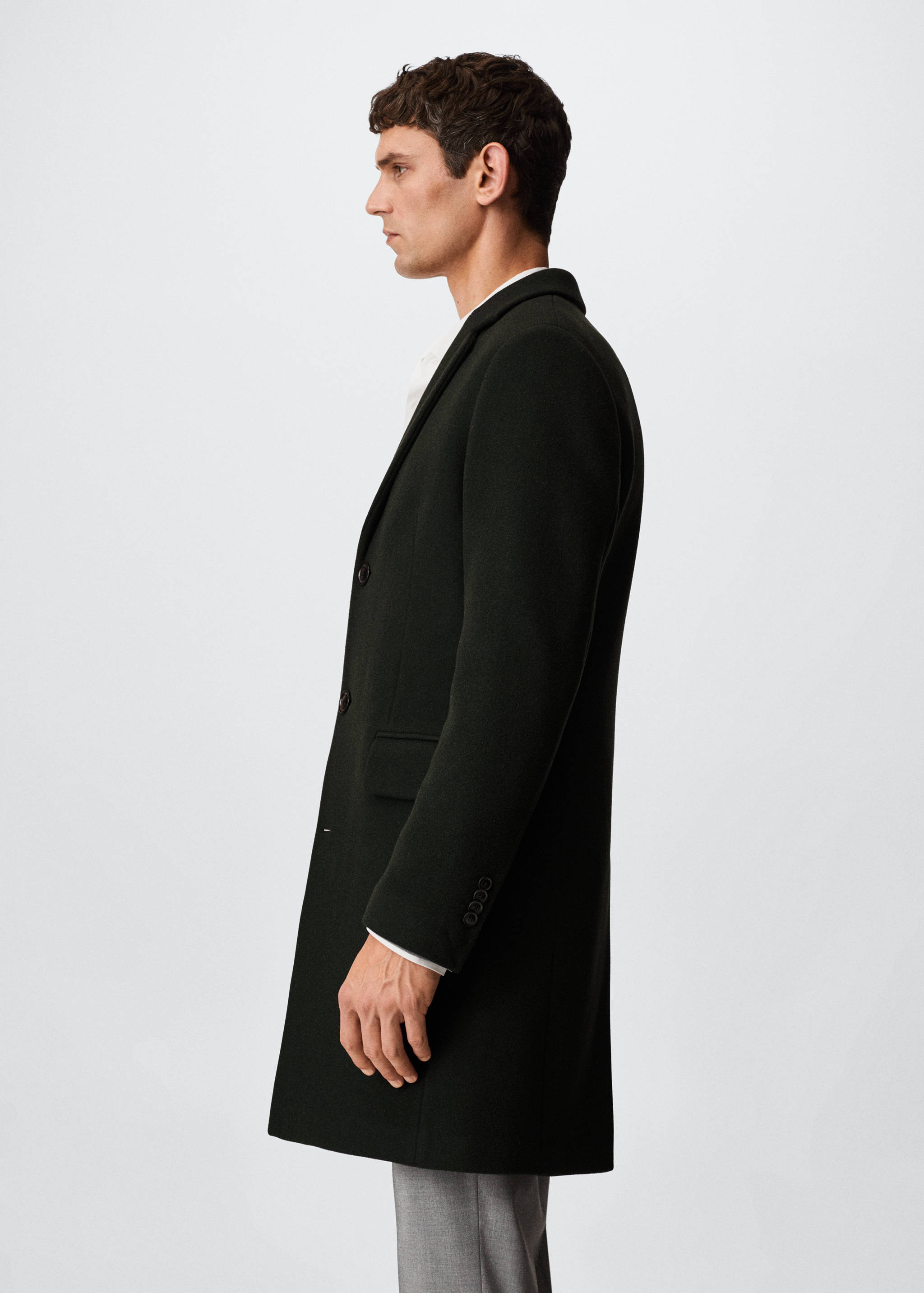 Manteau long laine recyclée - Détail de l'article 2