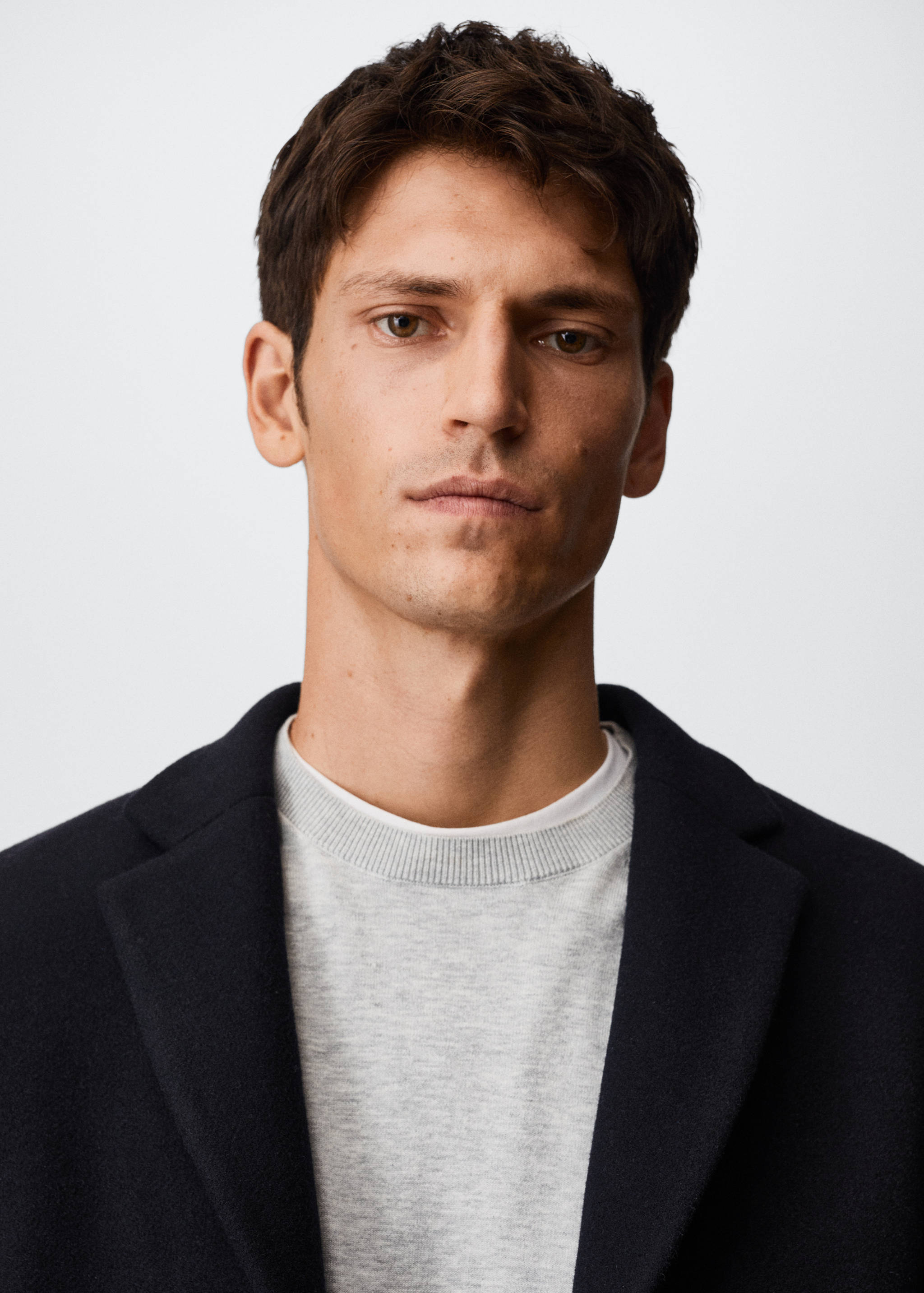 Manteau long laine recyclée - Détail de l'article 1