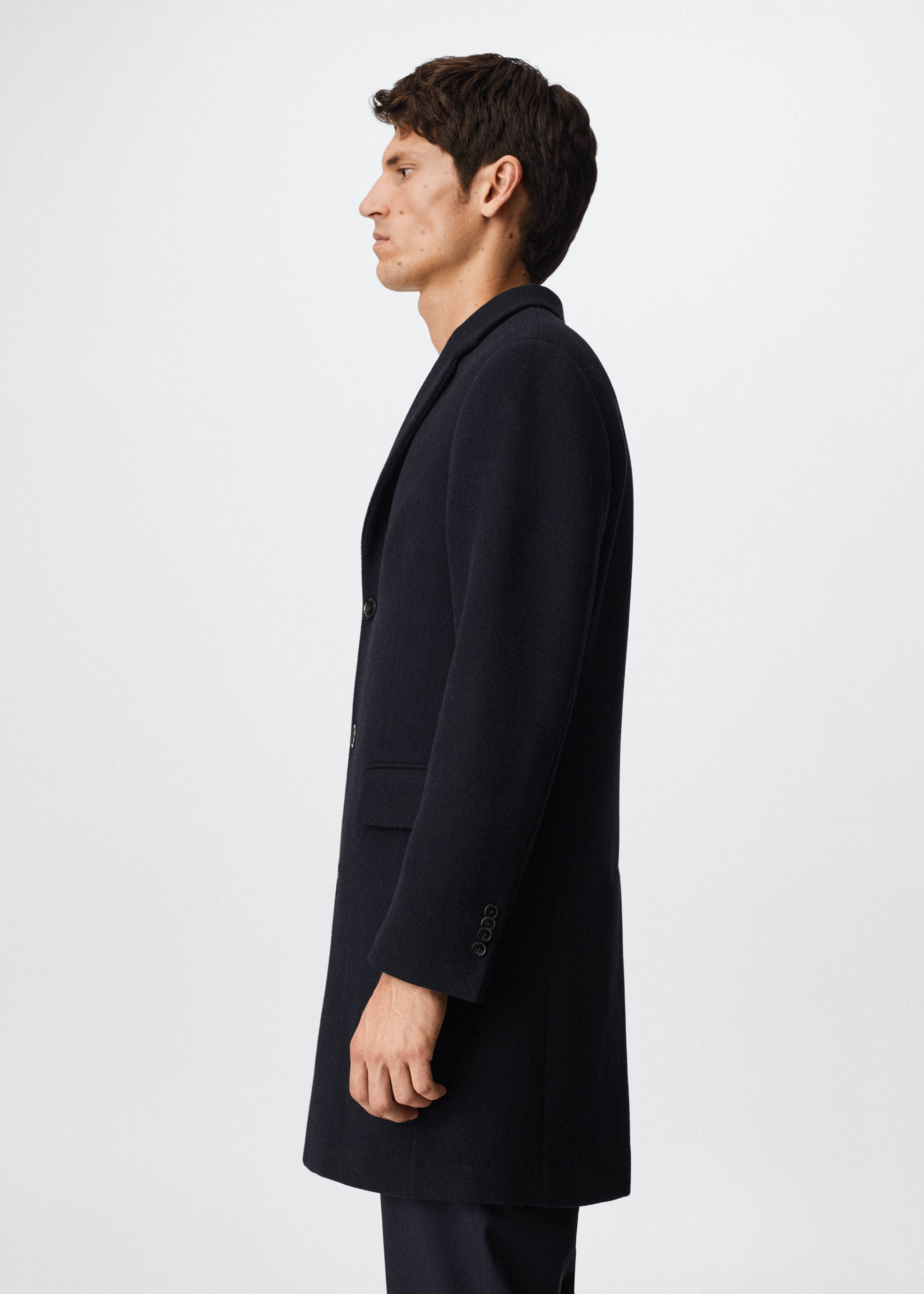 Manteau long laine recyclée - Détail de l'article 2