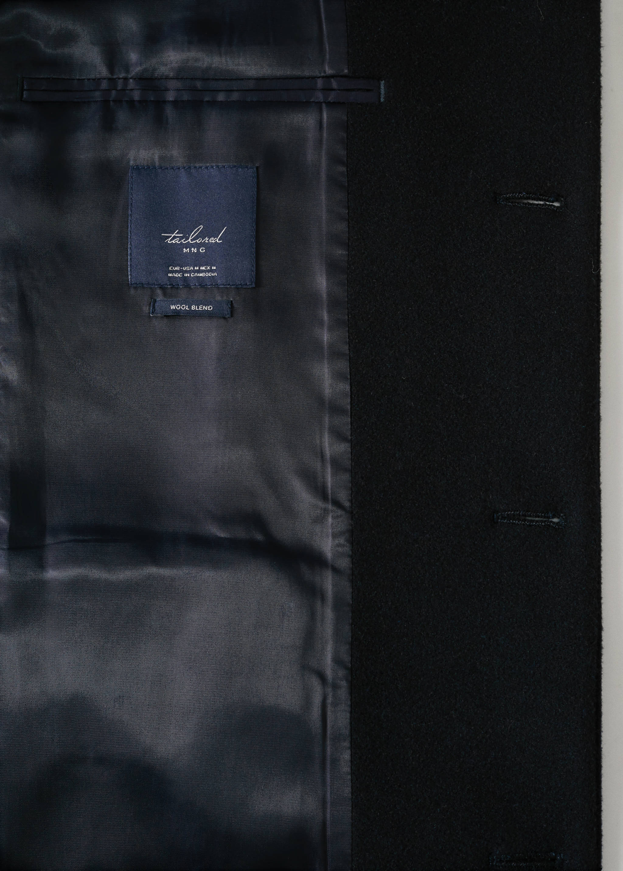 Manteau long laine recyclée - Détail de l'article 8