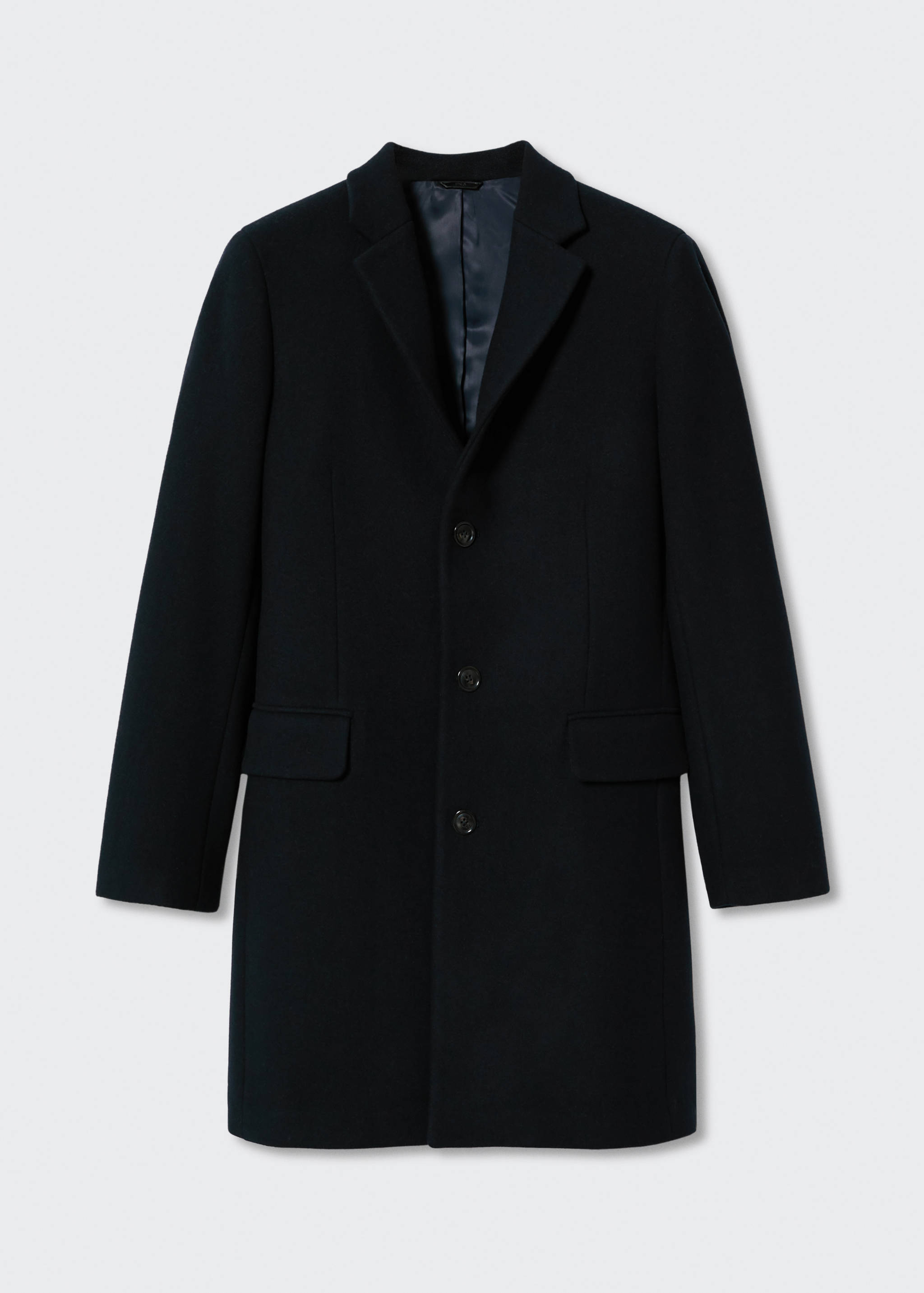 Manteau long laine recyclée - Article sans modèle