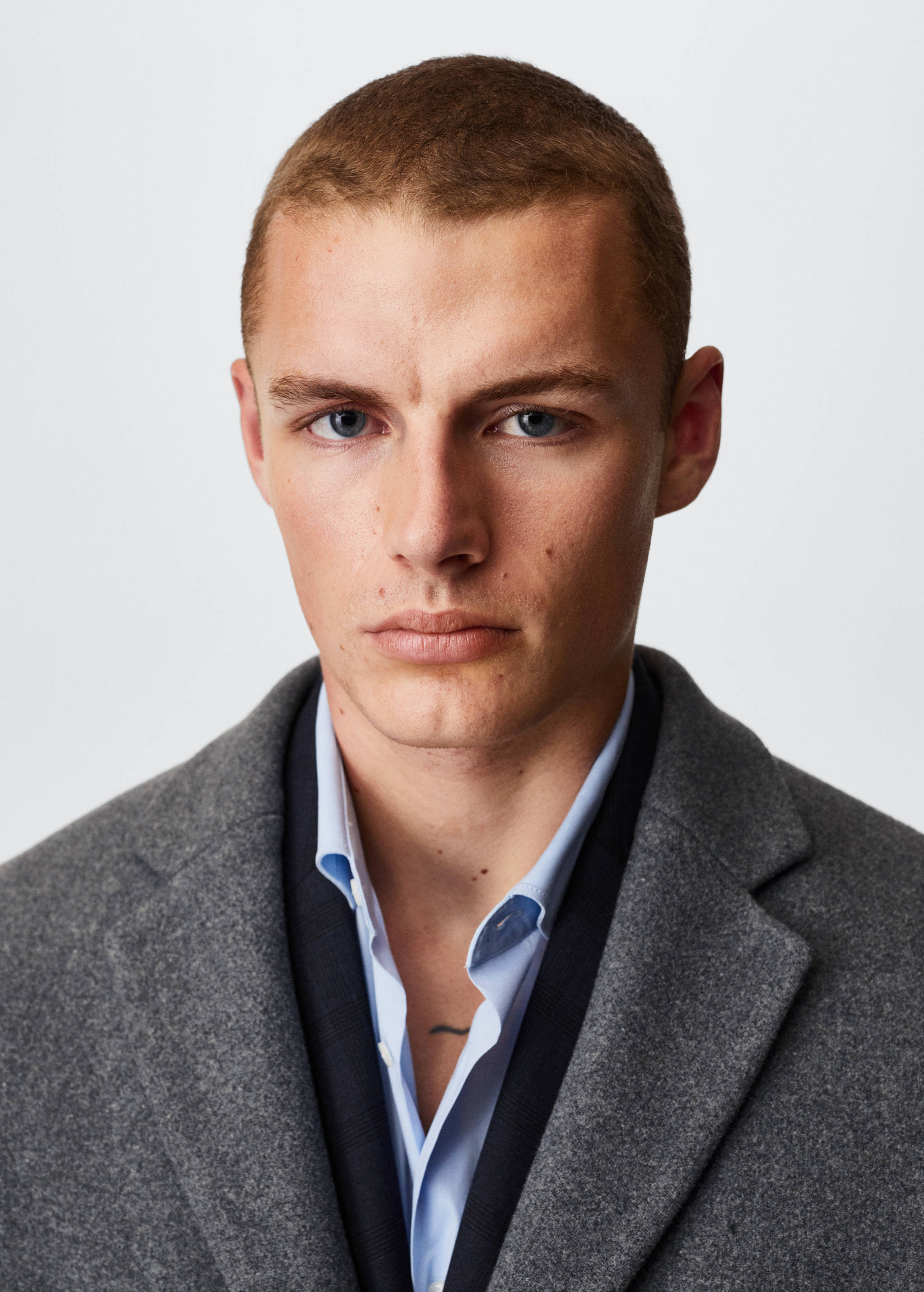 Manteau long laine recyclée - Détail de l'article 1