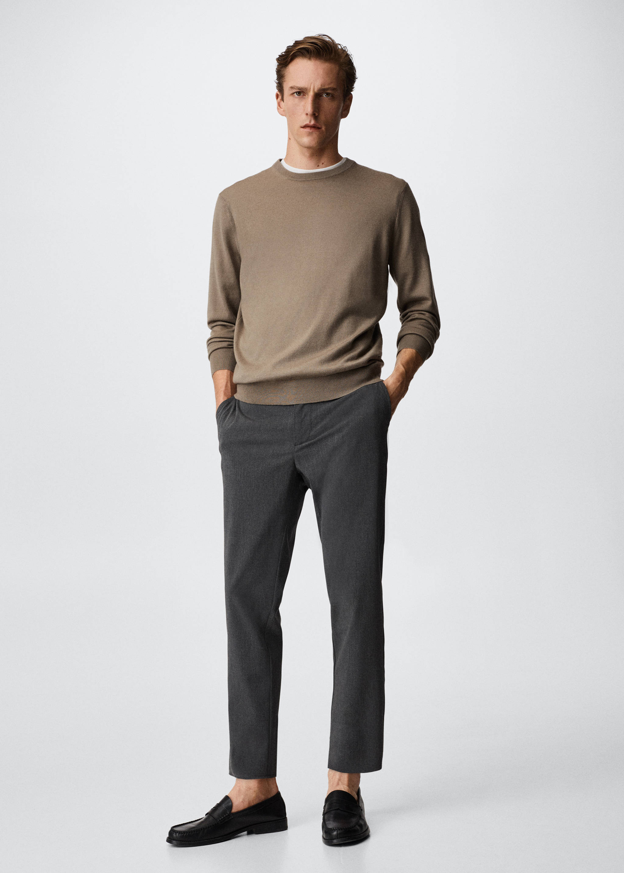 Merino wool washable sweater - General plane