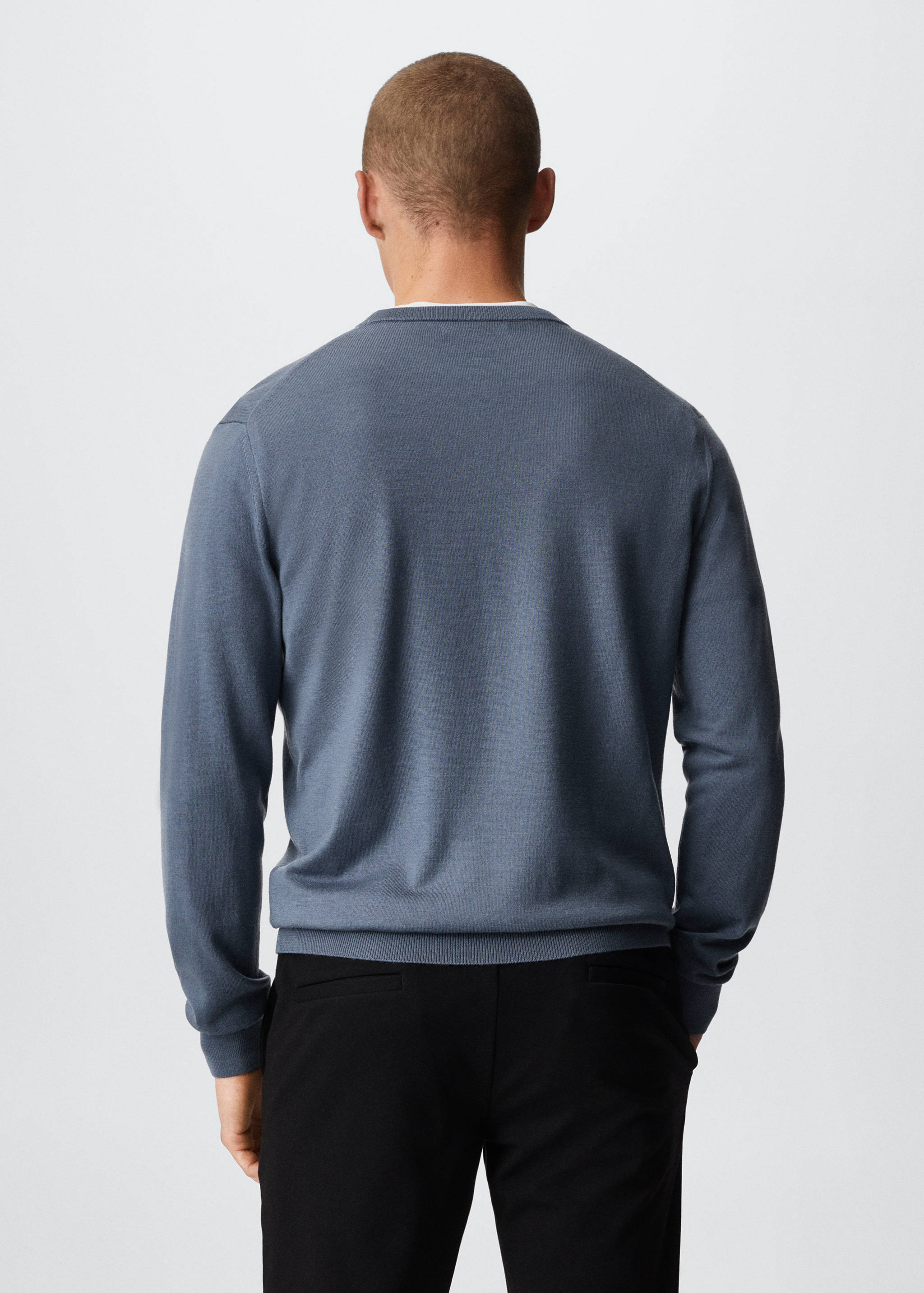Merino wool washable sweater - Reverse of the article
