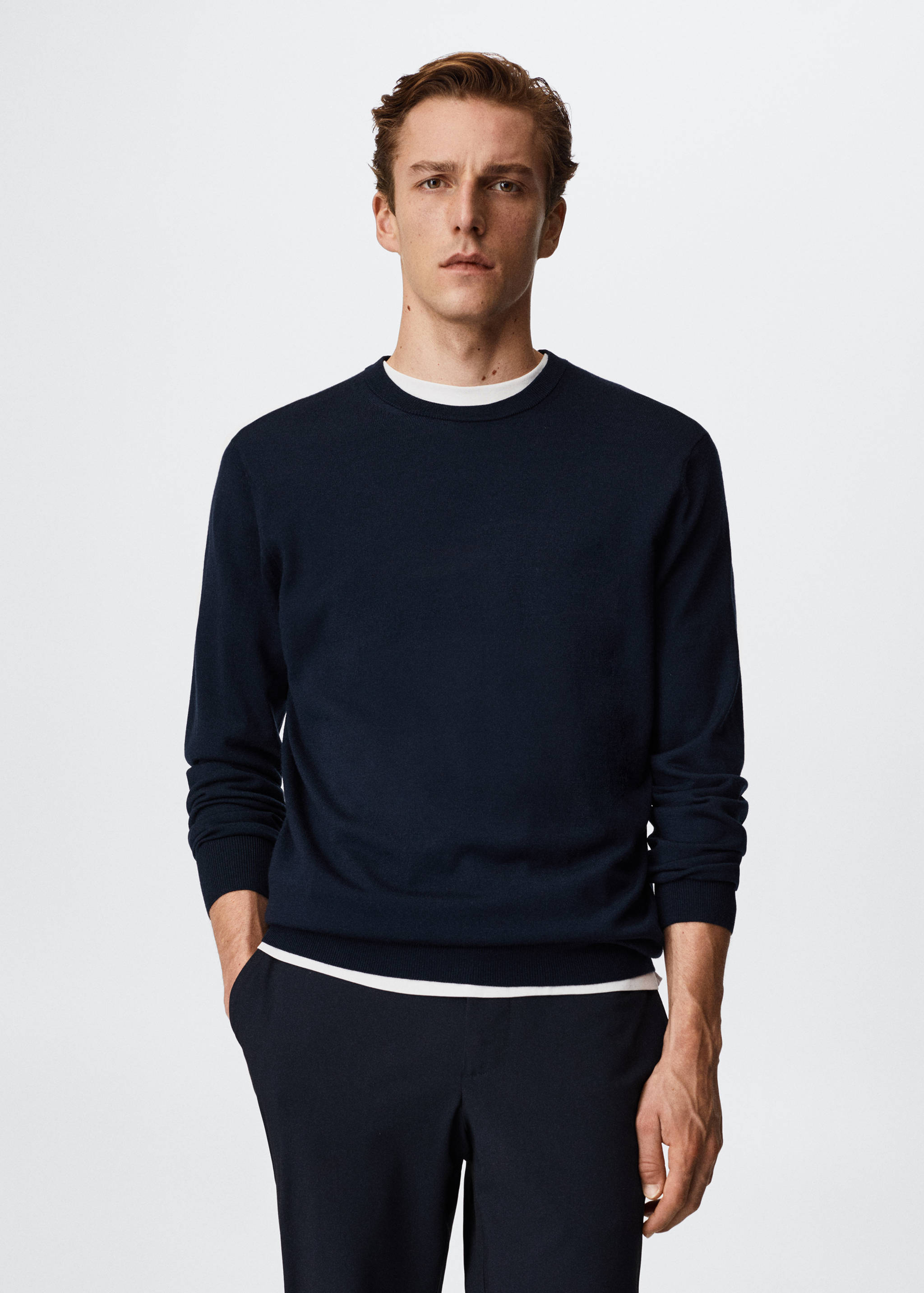 Merino wool washable sweater - Medium plane