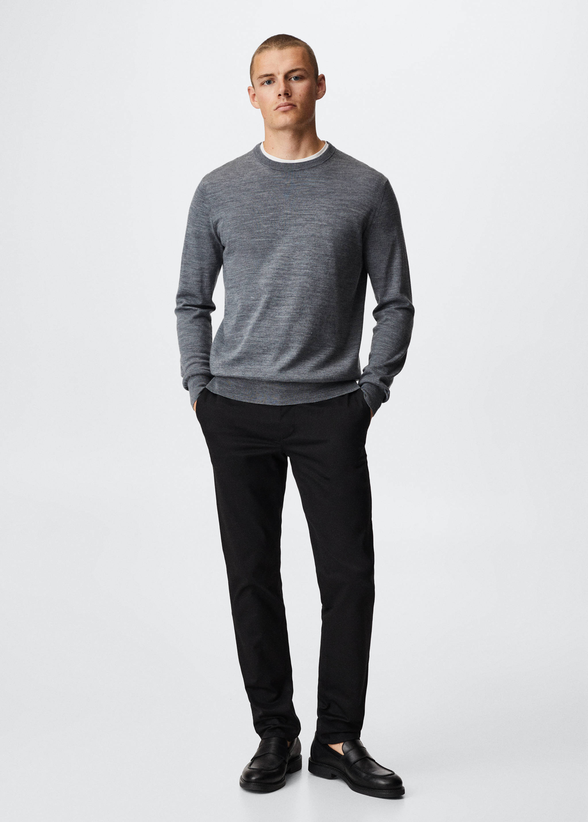 Merino wool washable sweater - General plane