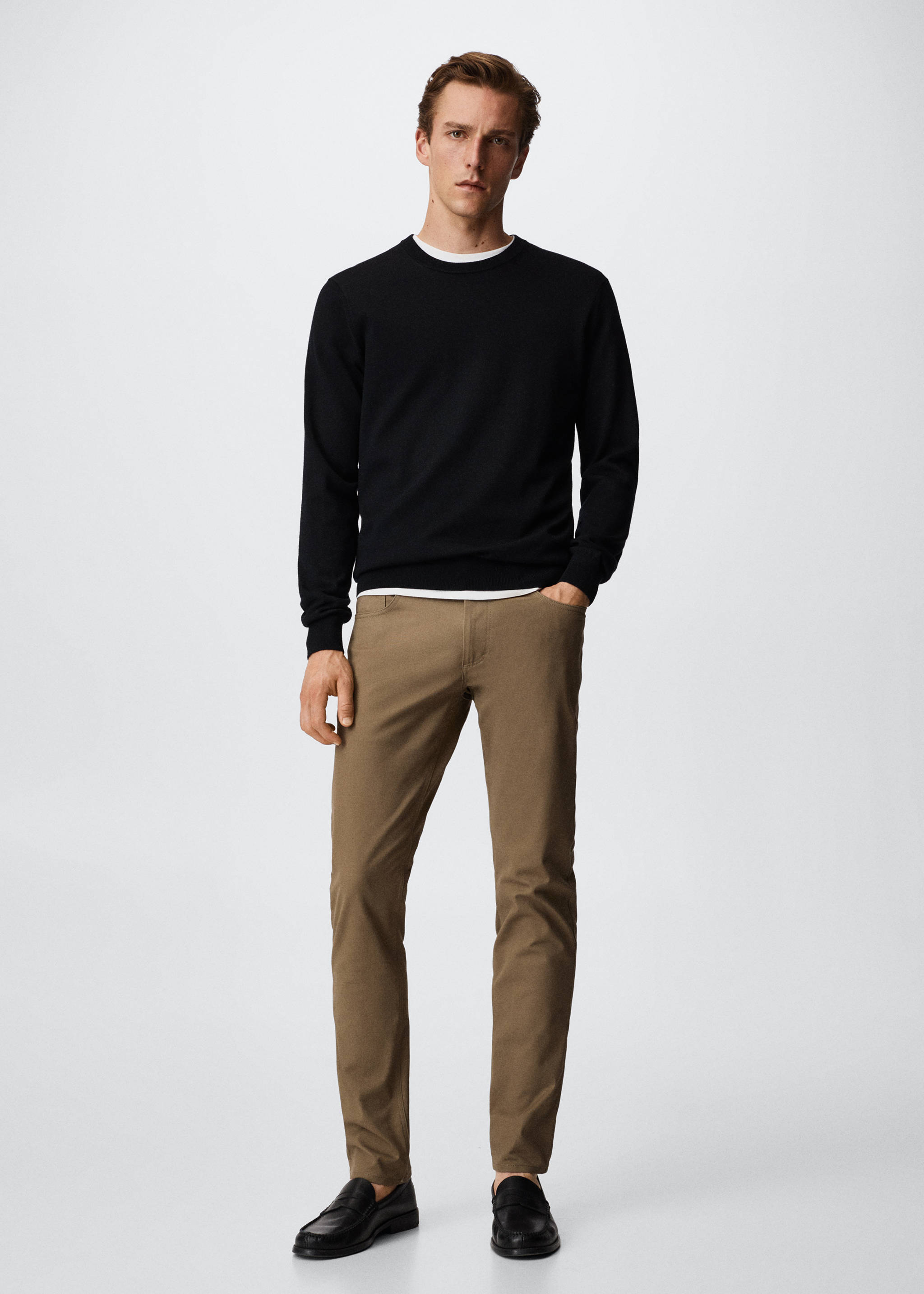 Merino wool washable sweater - General plane