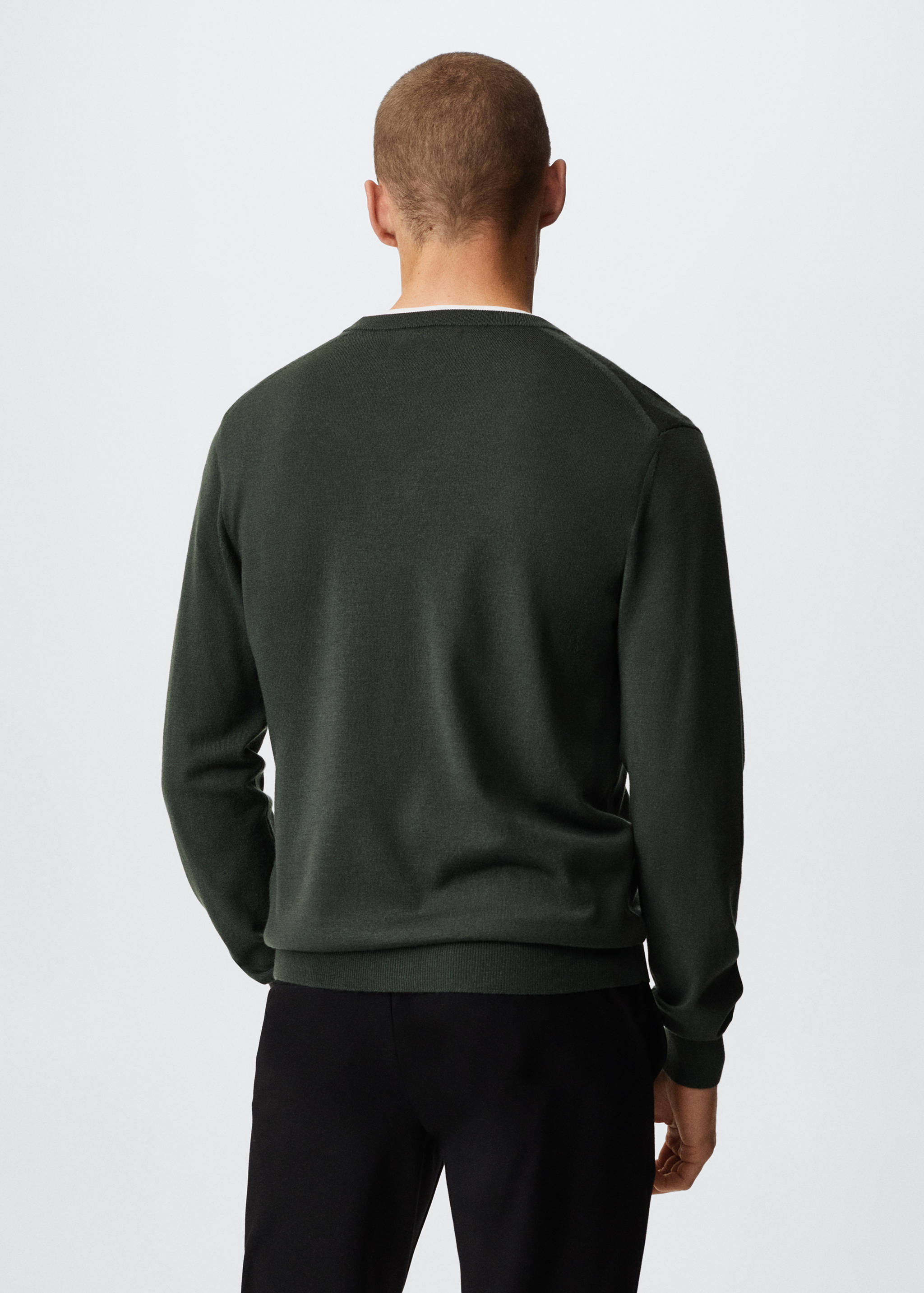 Merino wool washable sweater - Reverse of the article