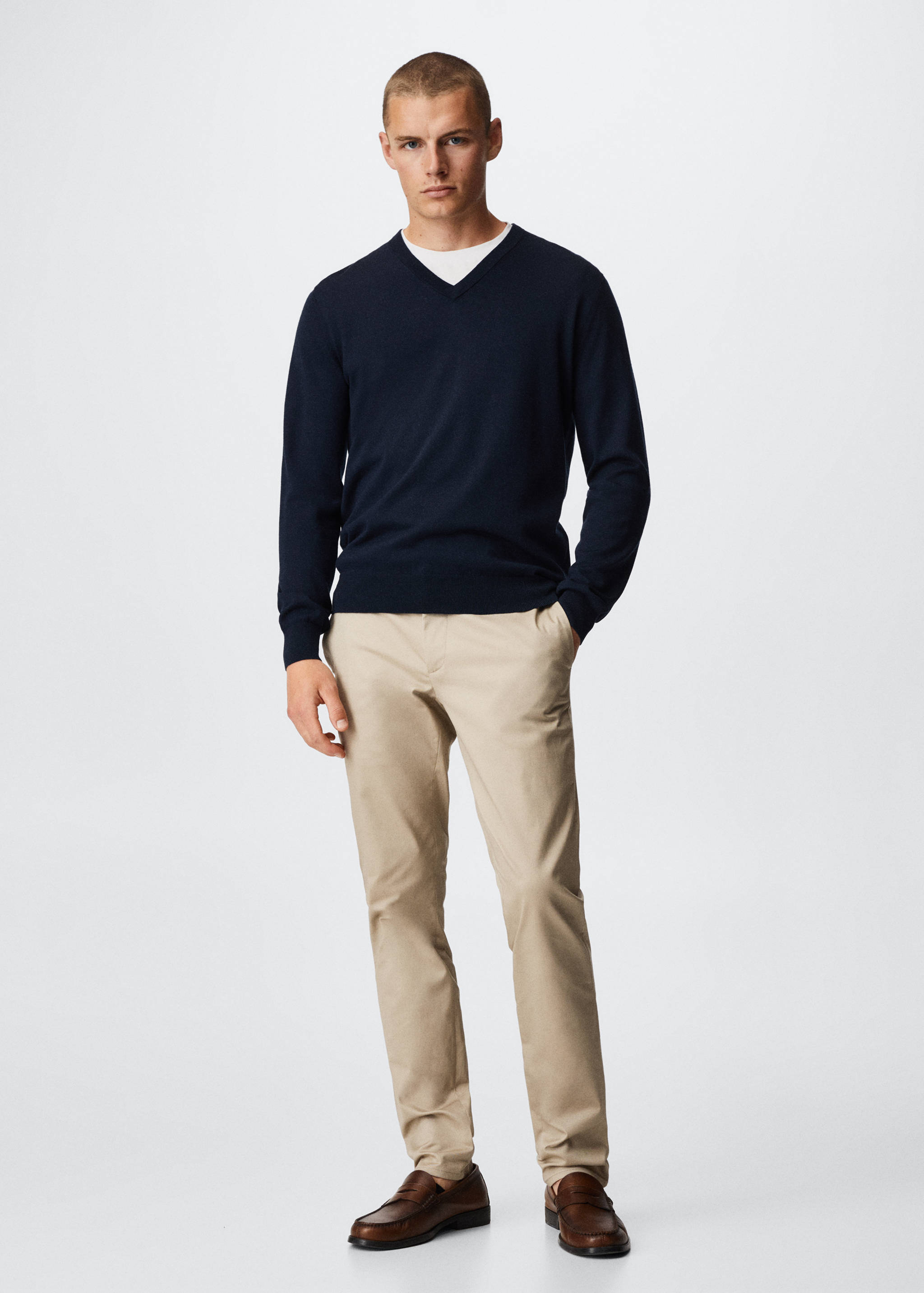 Merino wool washable sweater - General plane