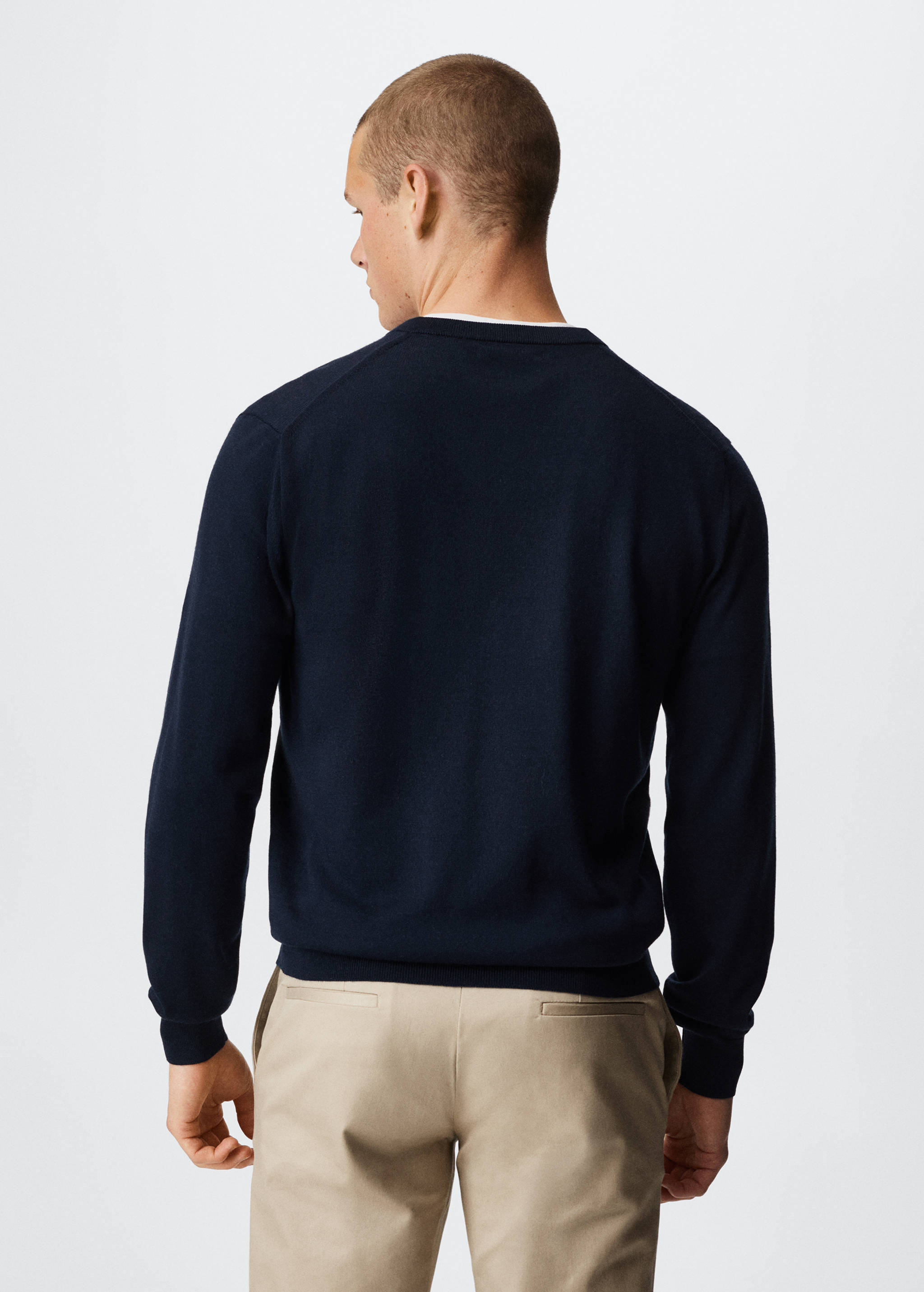 Merino wool washable sweater - Reverse of the article