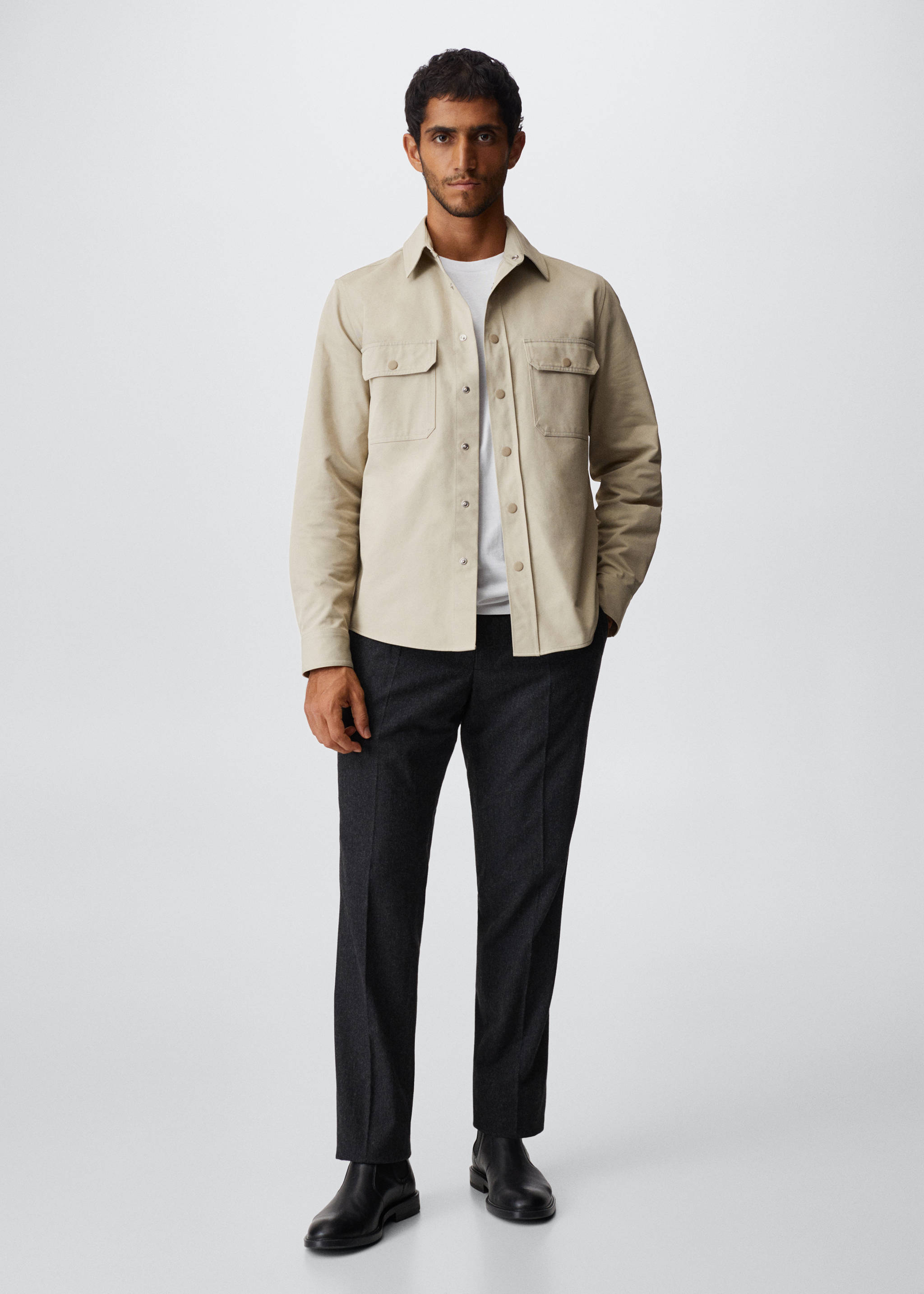 Twill cotton shirt - General plane