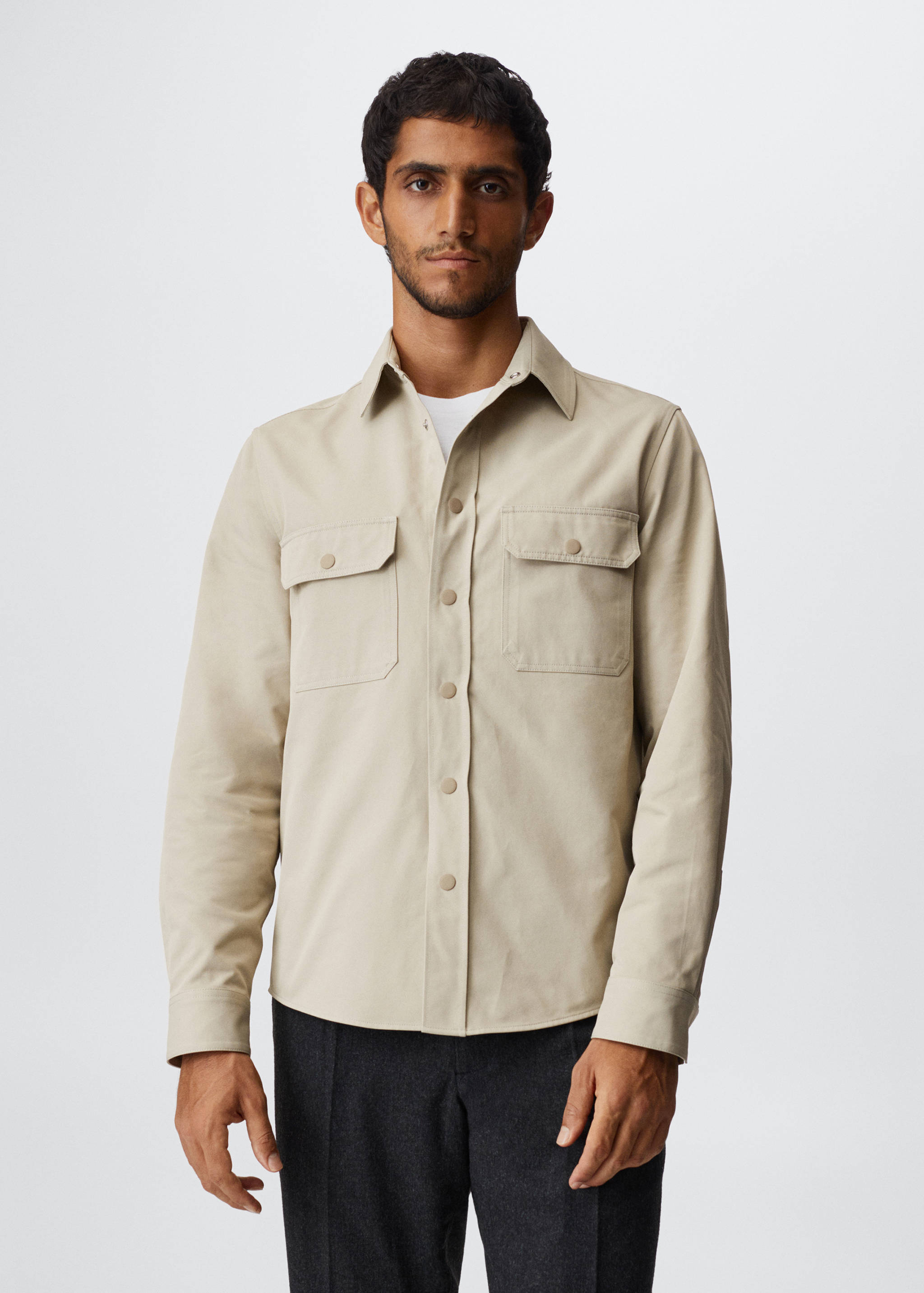Twill cotton shirt - Medium plane