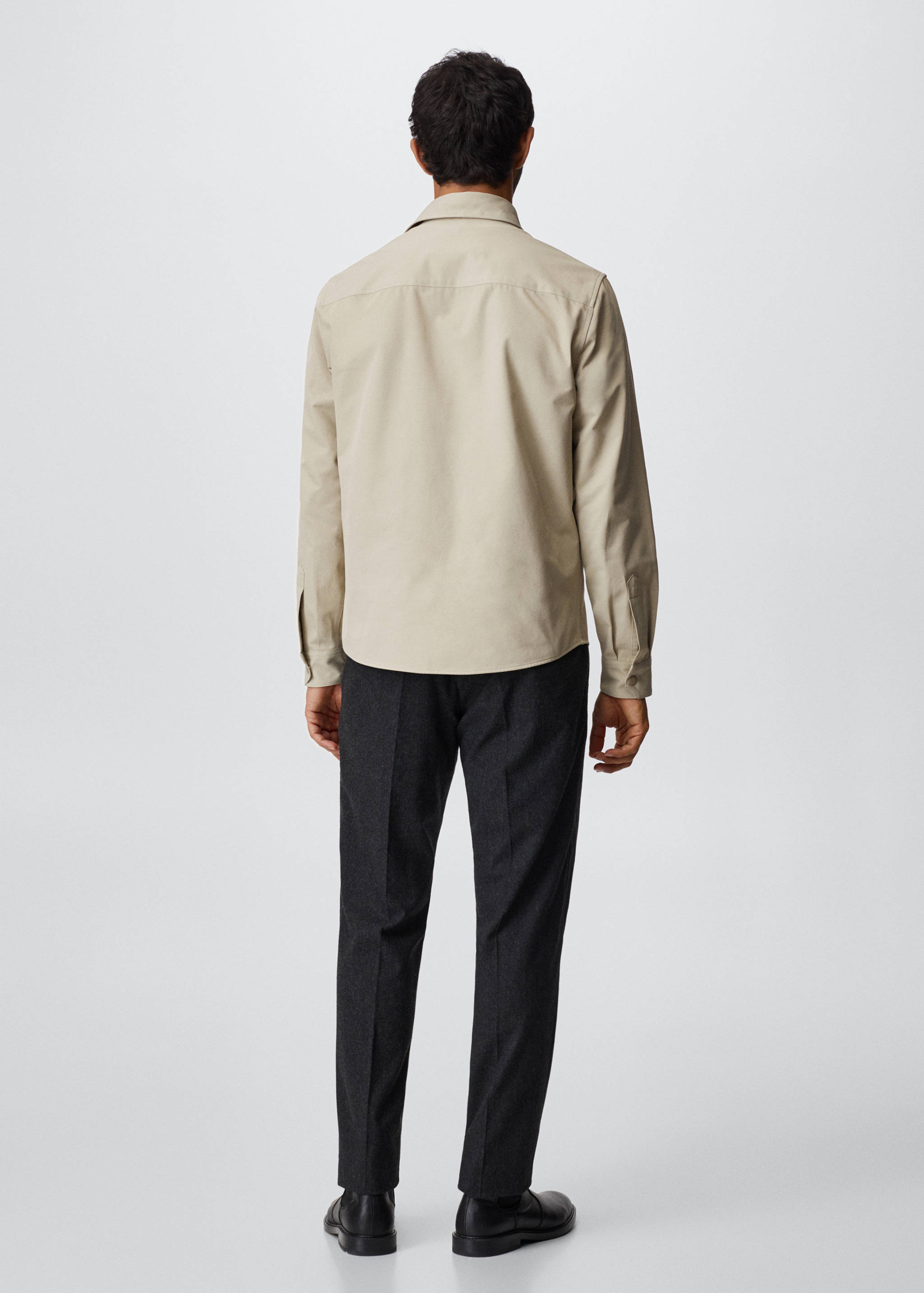 Twill cotton shirt - Reverse of the article