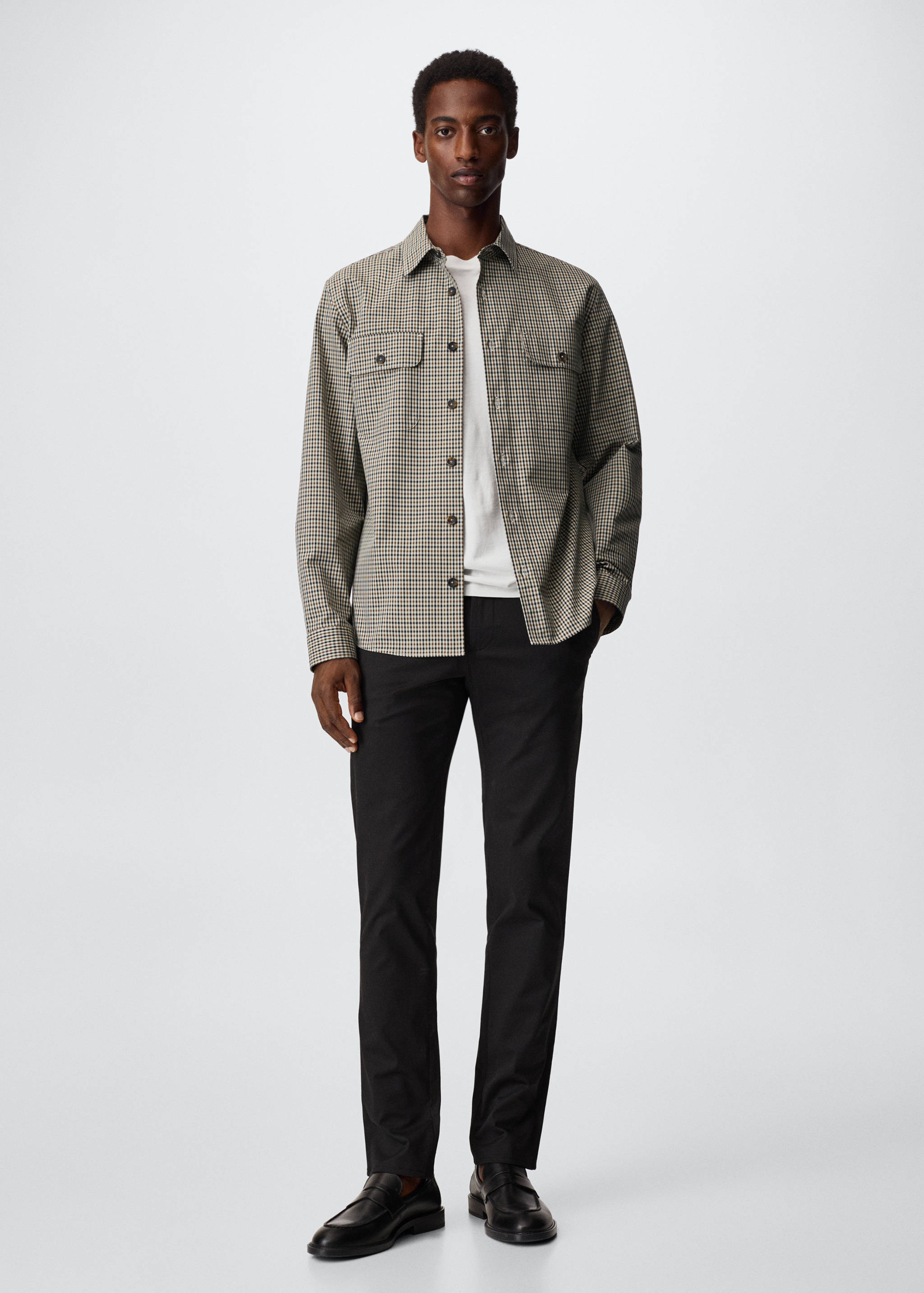 Overshirt mit Vichy-Karomuster - Allgemeine Ansicht