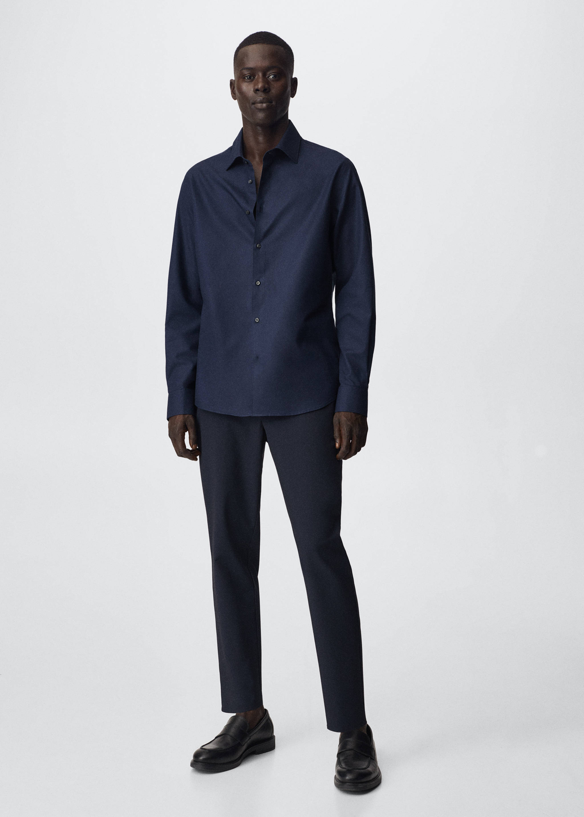 Slim Fit-Hemd aus Baumwolle - Allgemeine Ansicht