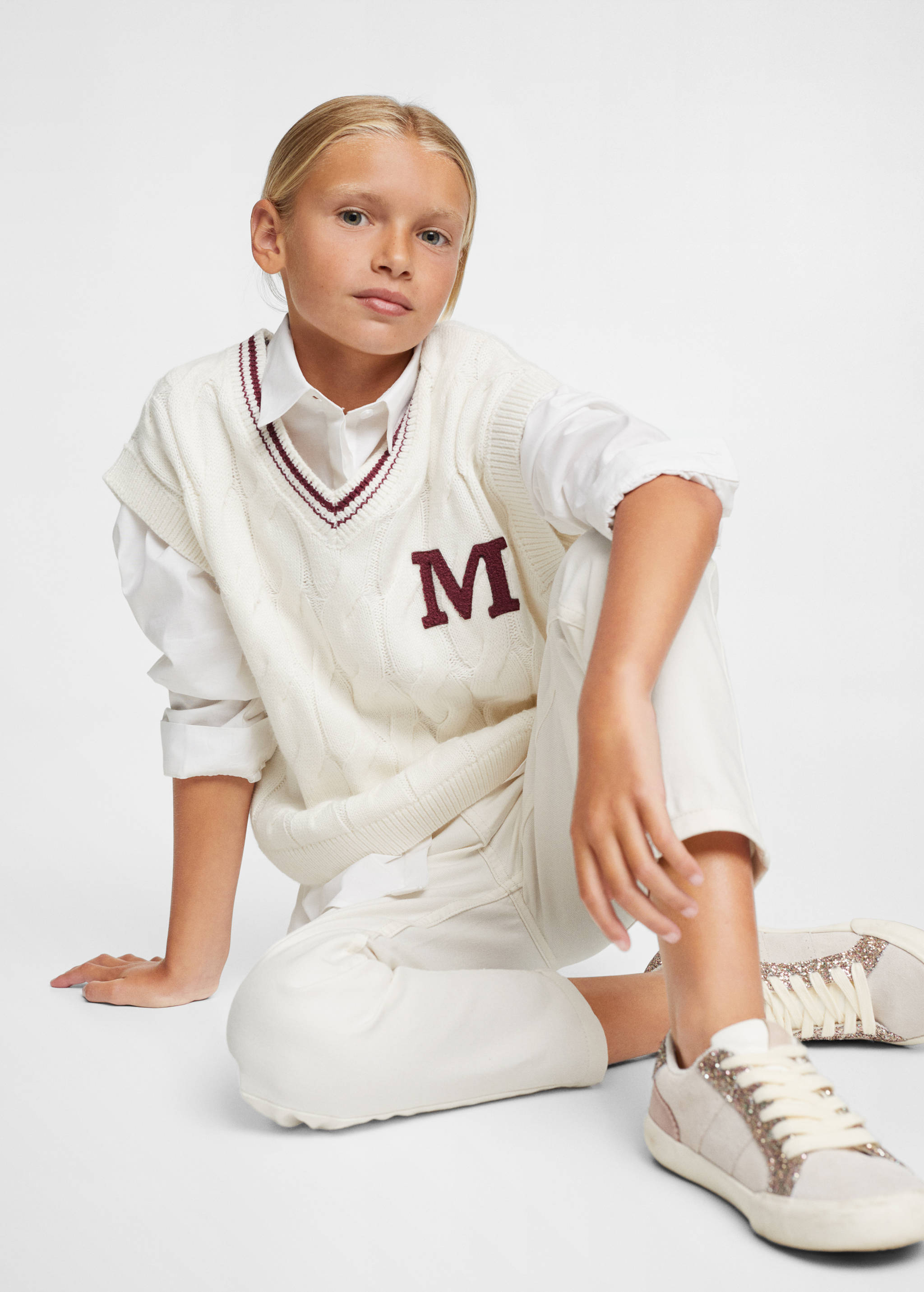 Cotton mom-fit jeans - Medium plane