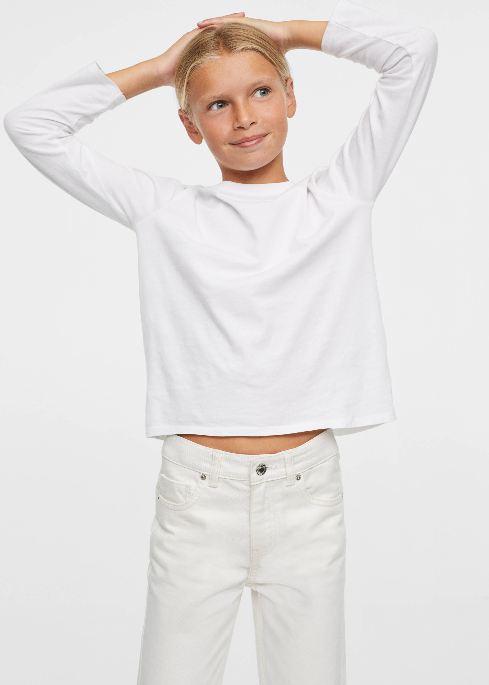 Cotton mom-fit jeans - Details of the article 2