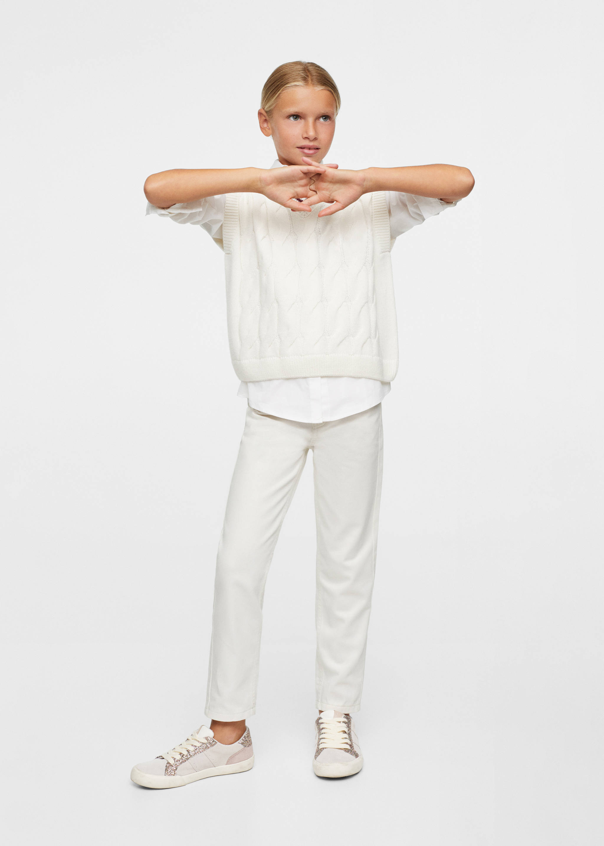 Cotton mom-fit jeans - Details of the article 5