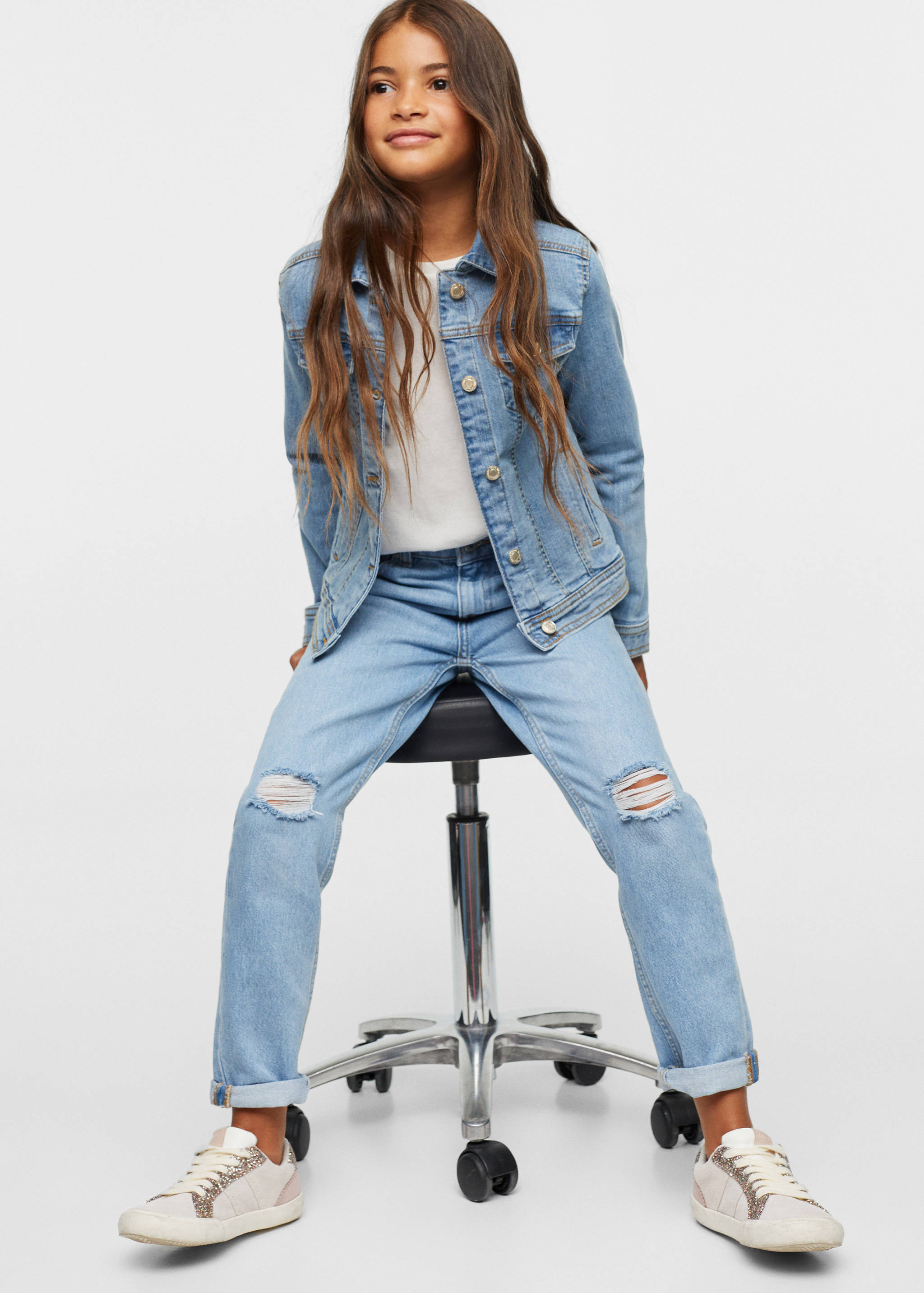 Cotton mom-fit jeans - Details of the article 2