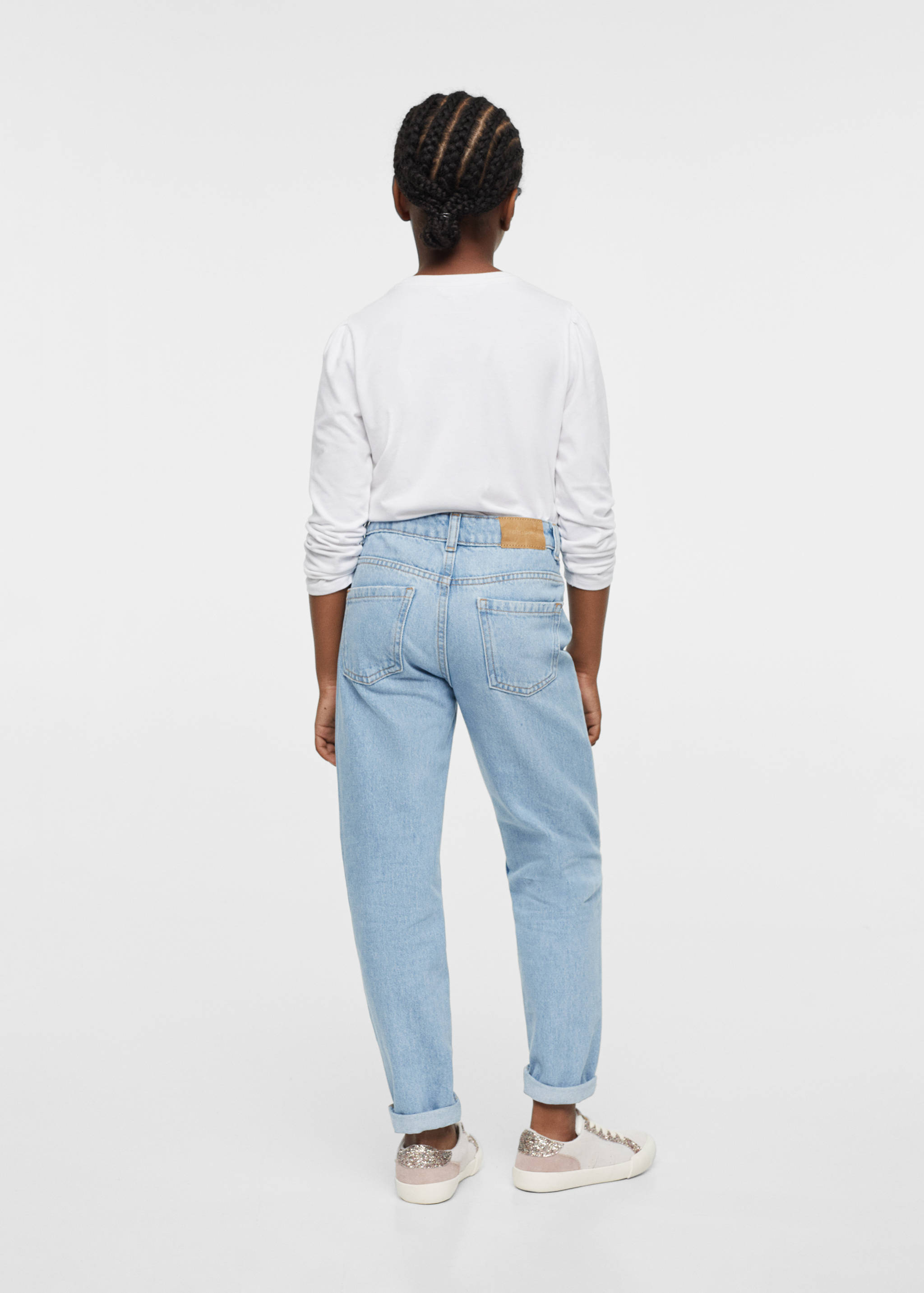 Cotton mom-fit jeans - Details of the article 3