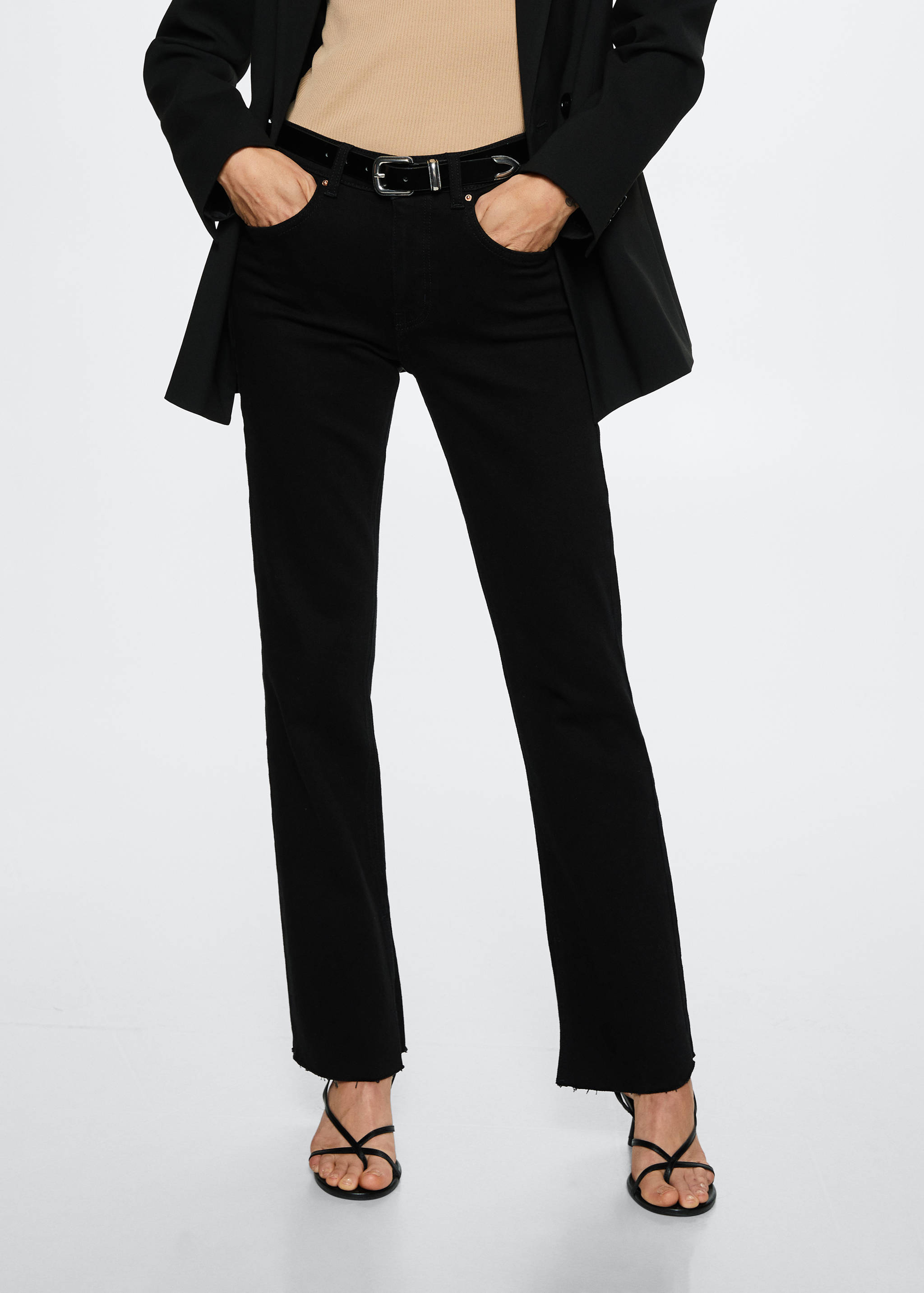 Texans rectes tir mitjà - Pla mig