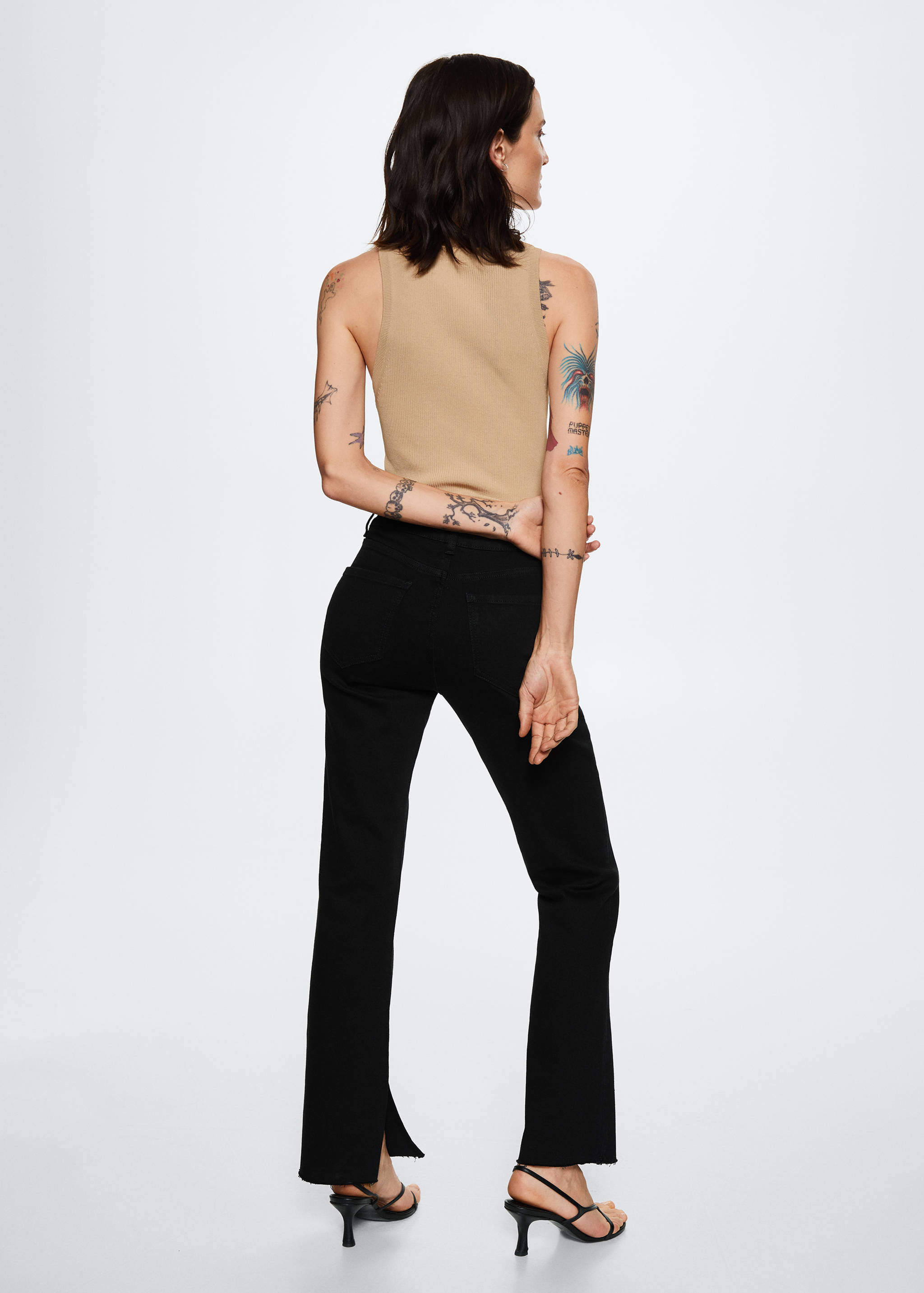 Texans rectes tir mitjà - Revers de l'article