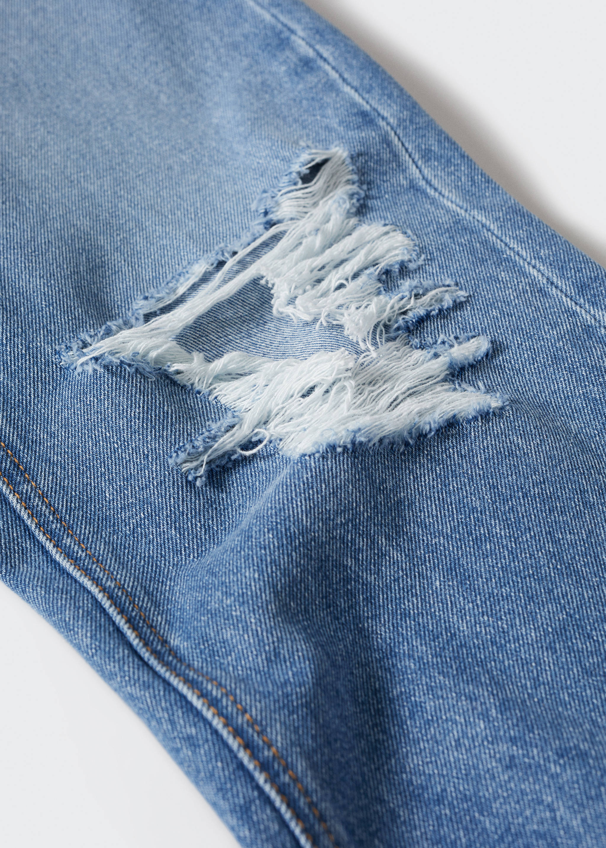 Decorative ripped wideleg jeans - Details of the article 8