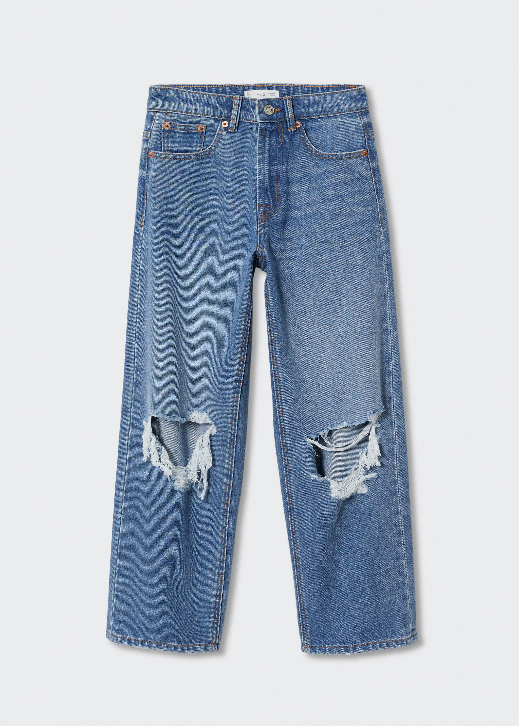Decorative ripped wideleg jeans - Article without model