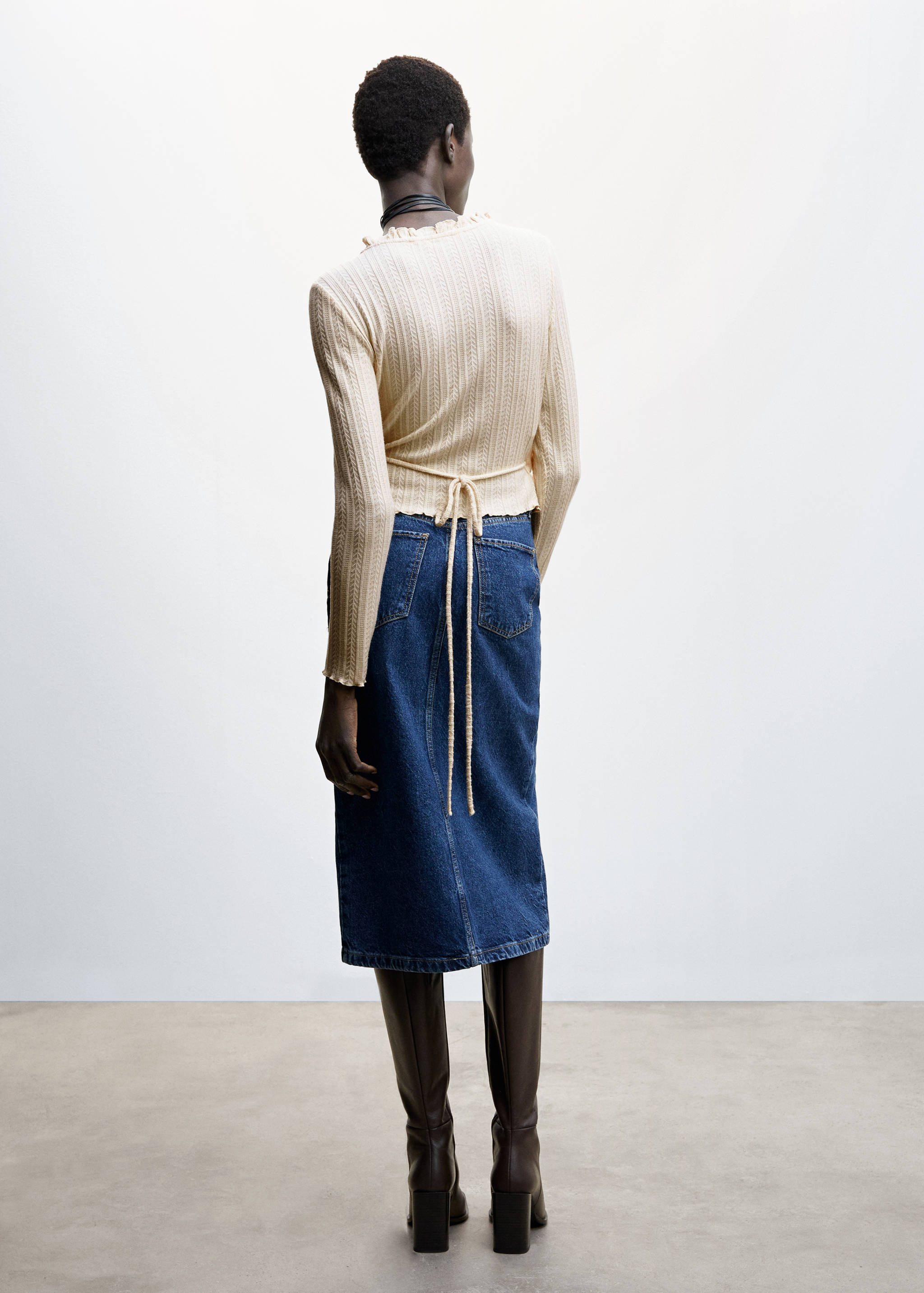 T-shirt croisé nœud - Verso de l’article