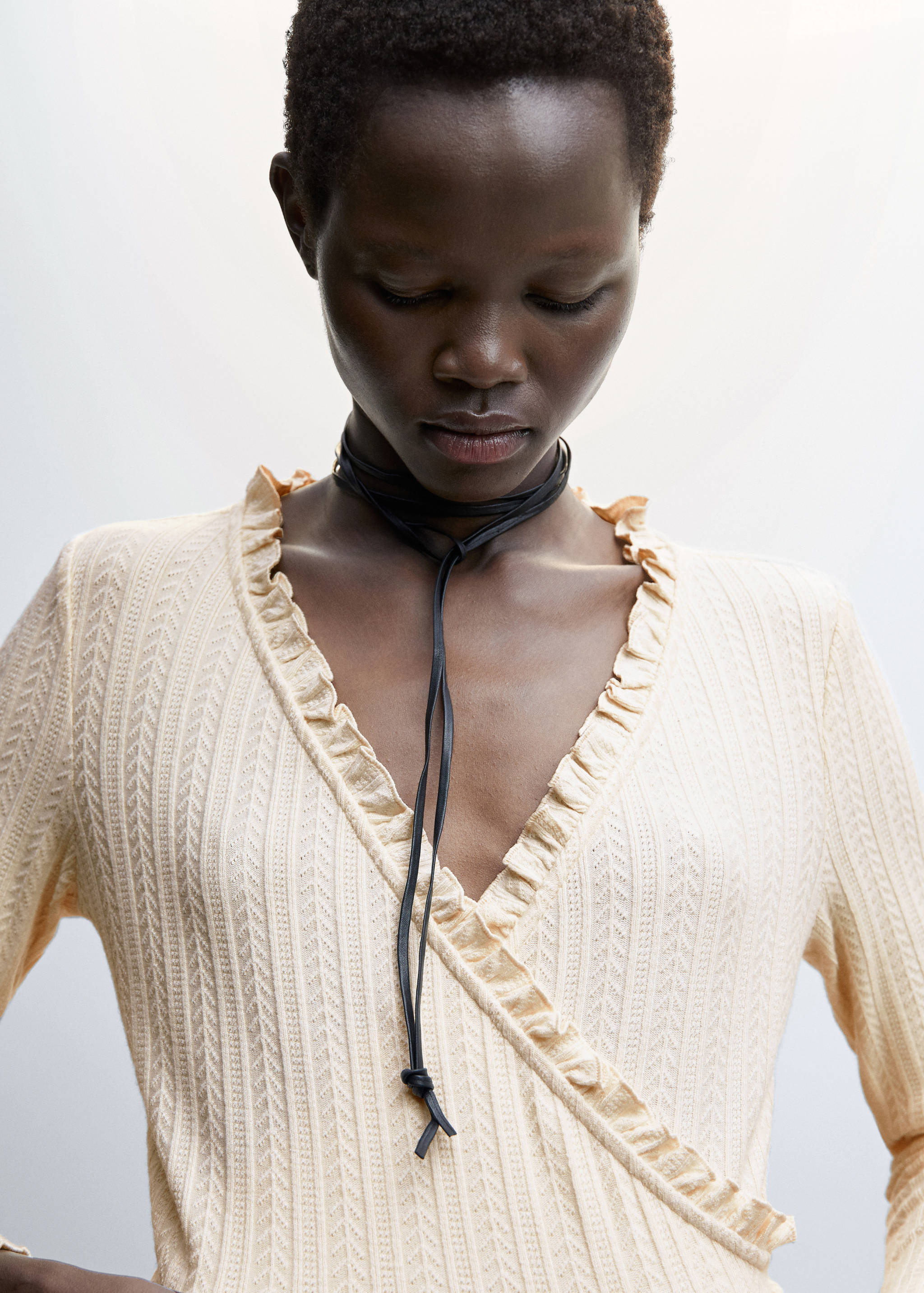 T-shirt croisé nœud - Détail de l'article 1