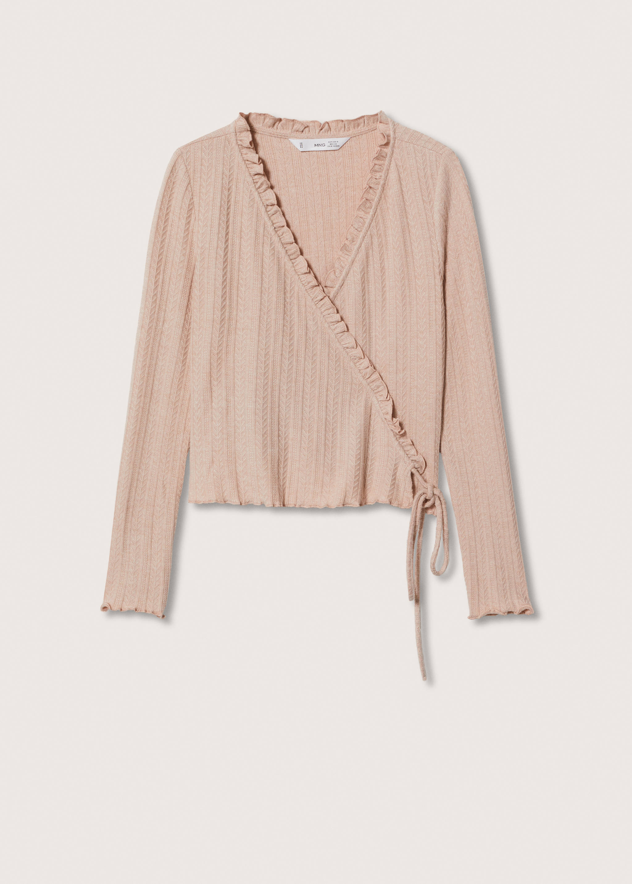 T-shirt croisé nœud - Article sans modèle