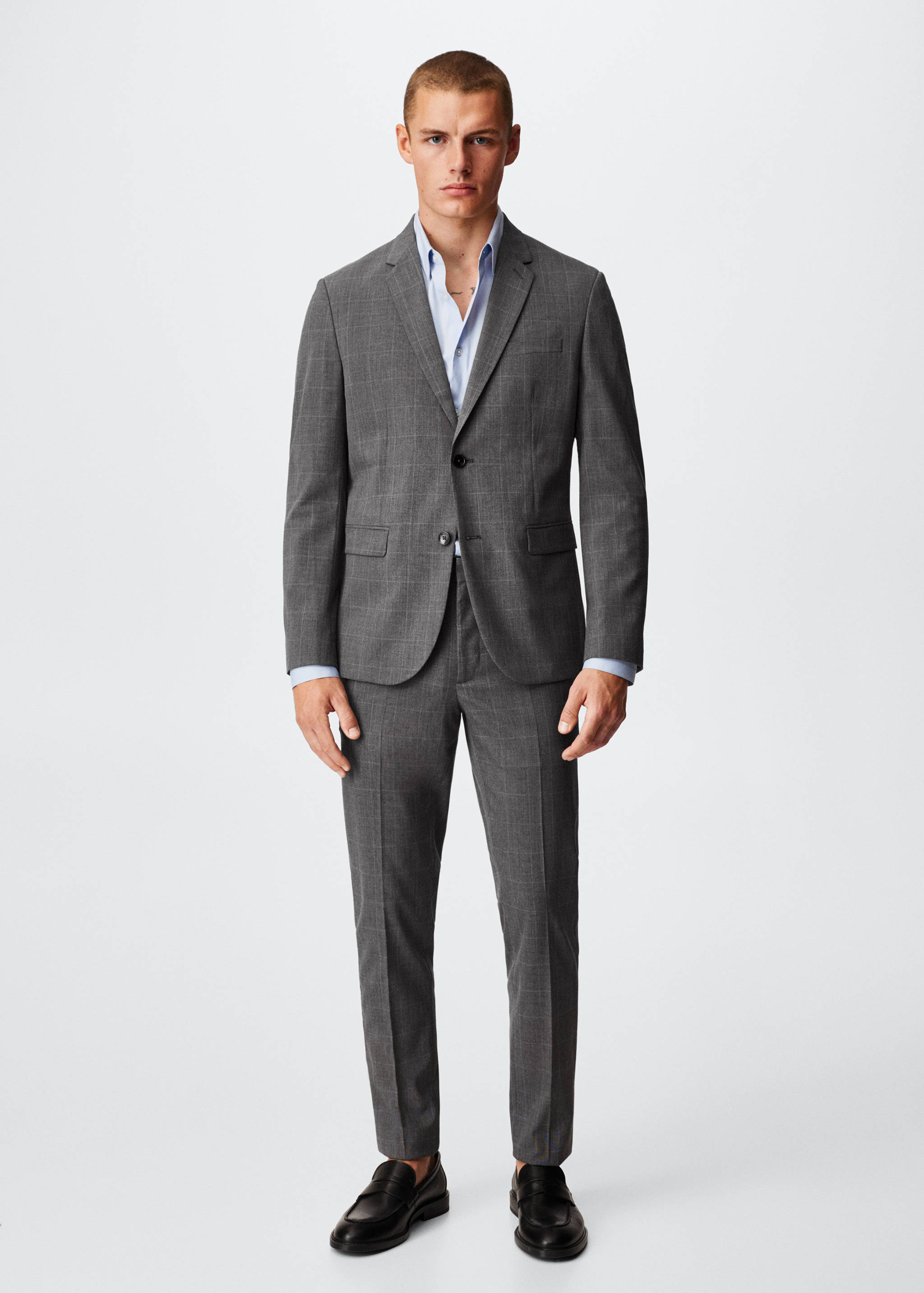 Super slim fit suit trousers - General plane