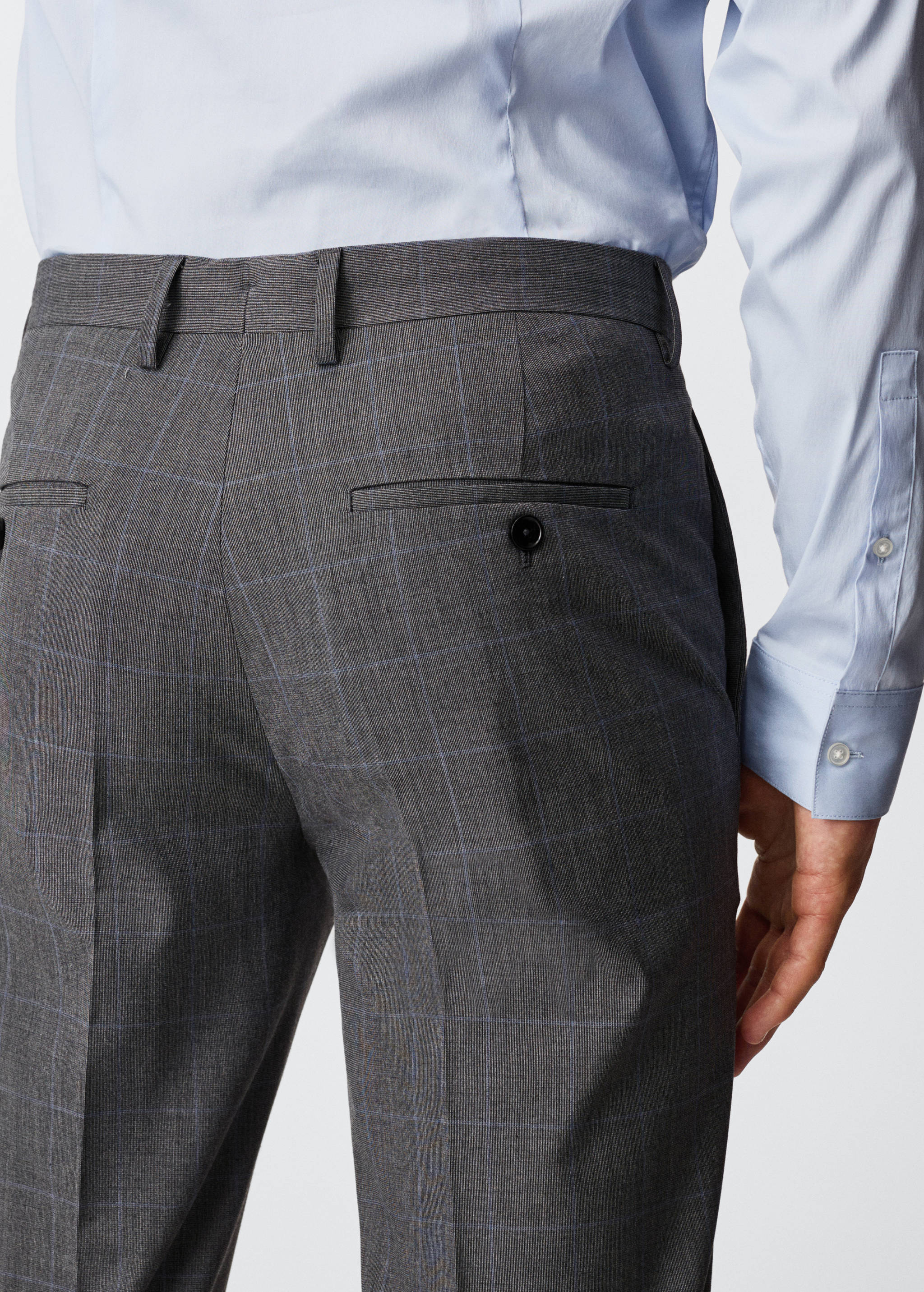 Super slim fit suit trousers - Details of the article 4