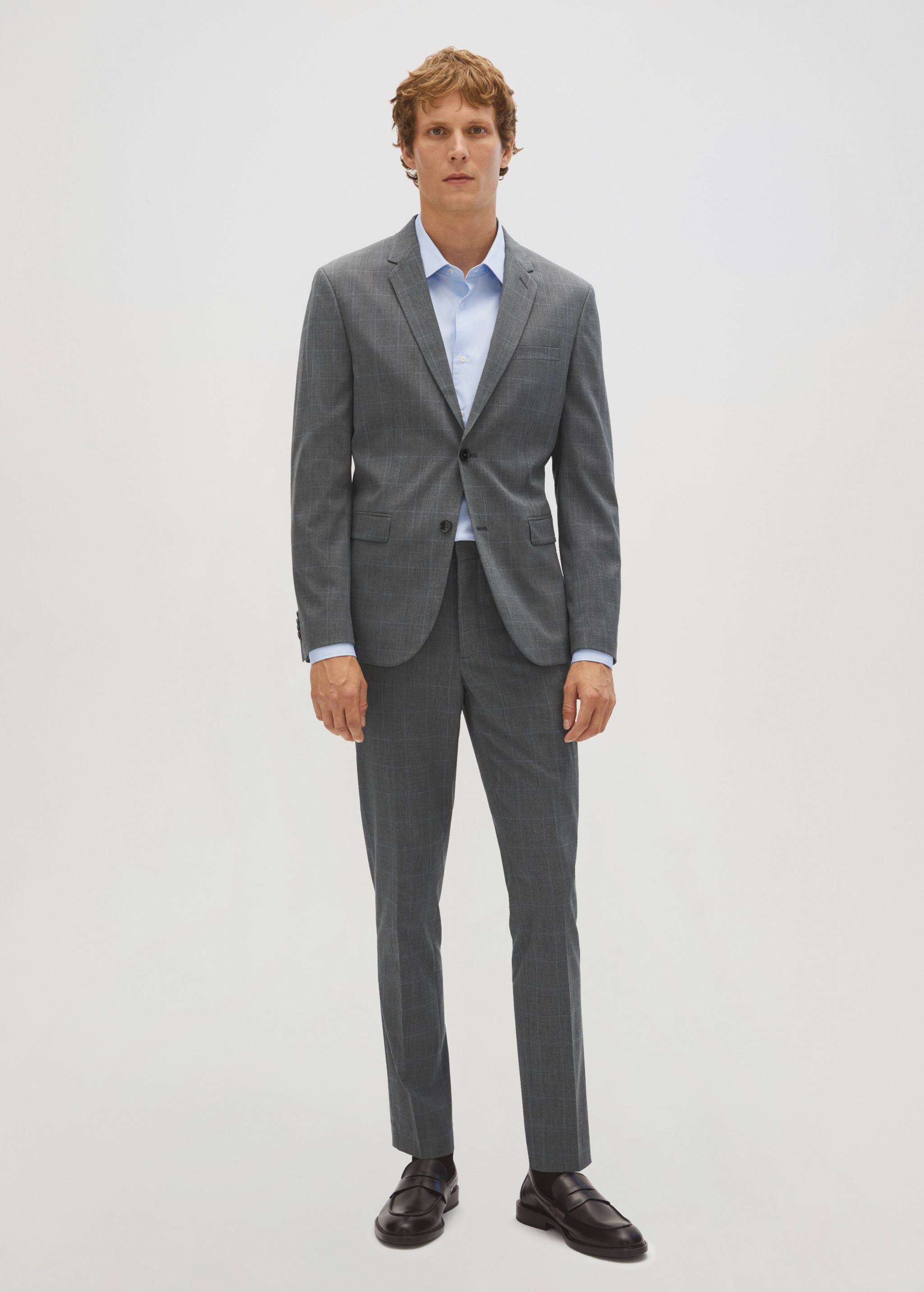 Super slim fit suit trousers - Details of the article 7