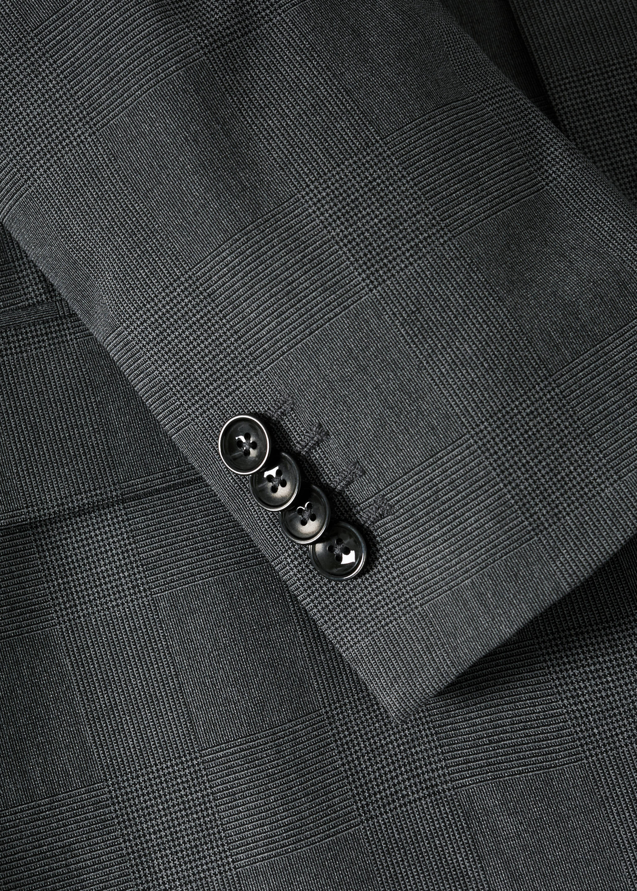Veste de costume slim fit à carreaux - Détail de l'article 8
