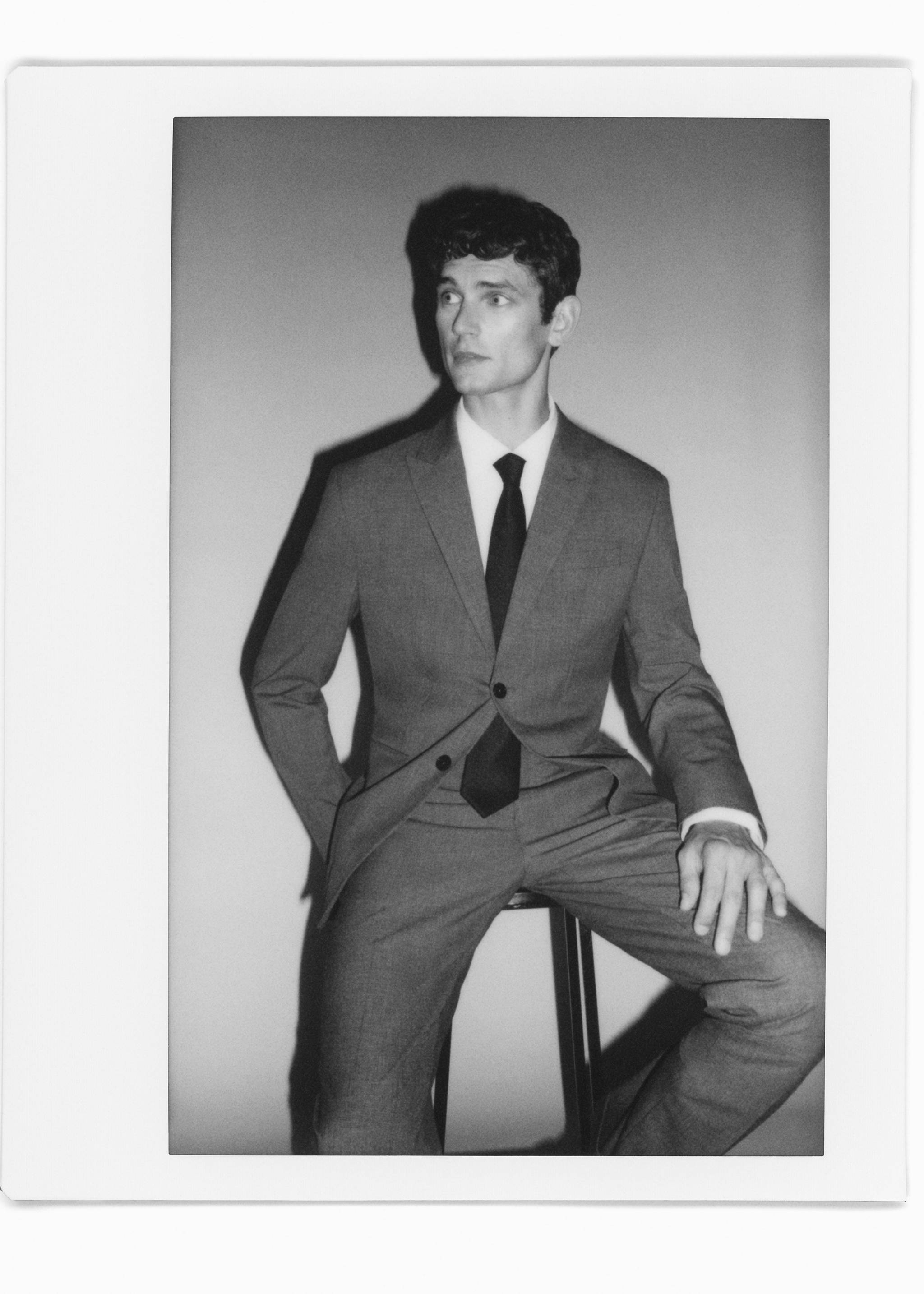Veste de costume slim fit à carreaux - Détail de l'article 5