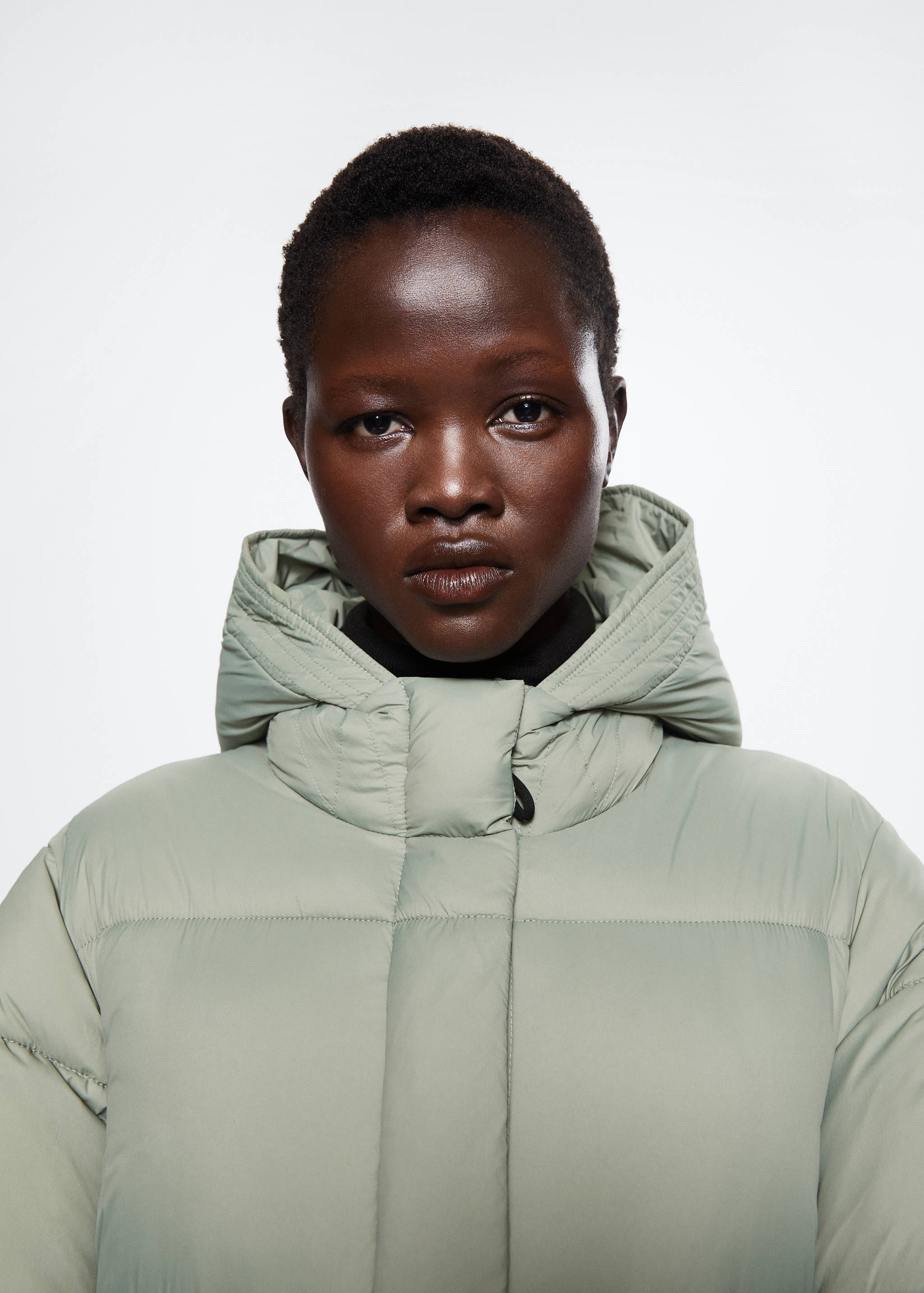 Quilted long coat - Details of the article 6