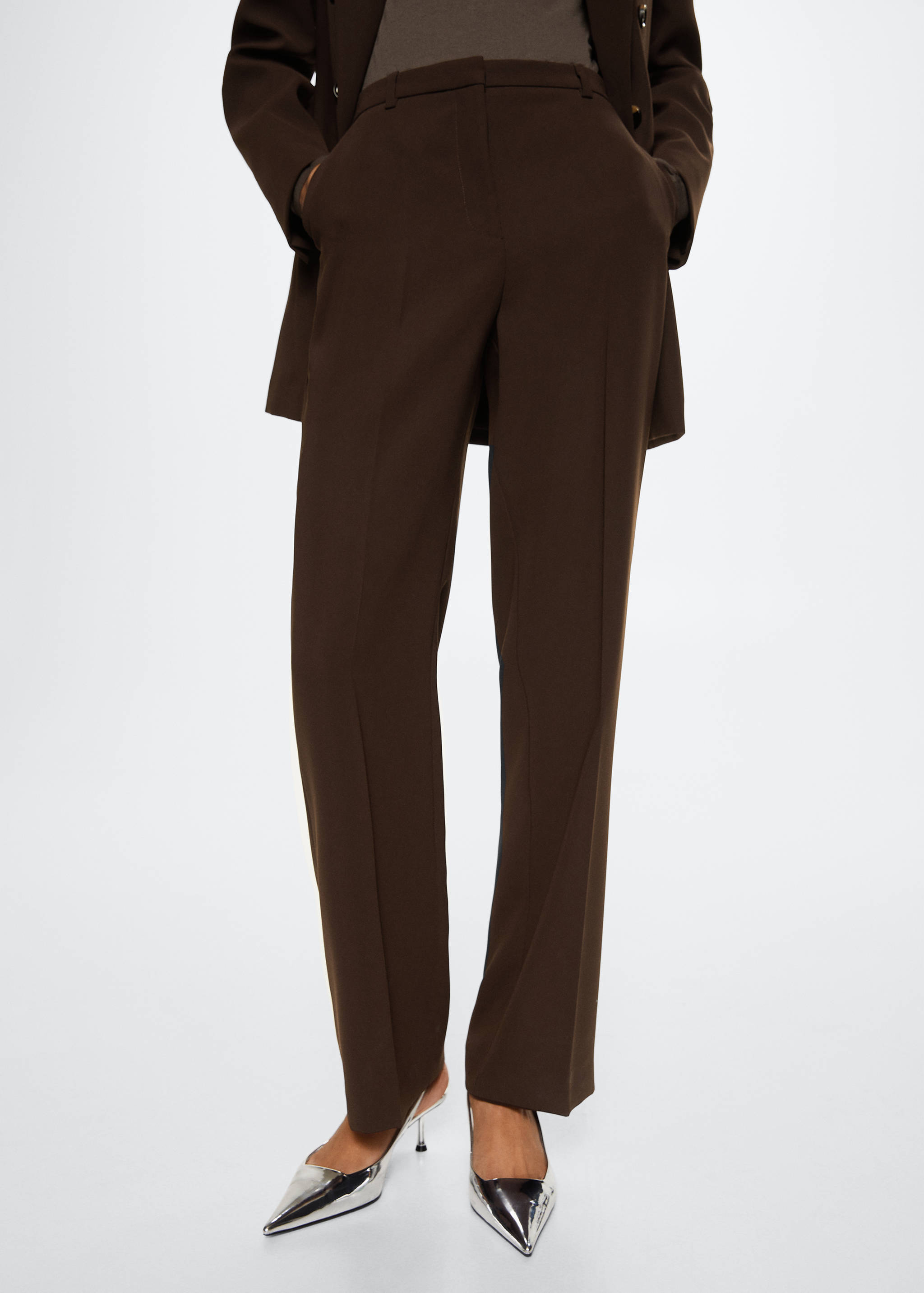 Straight-fit pantalon - Middenvlak