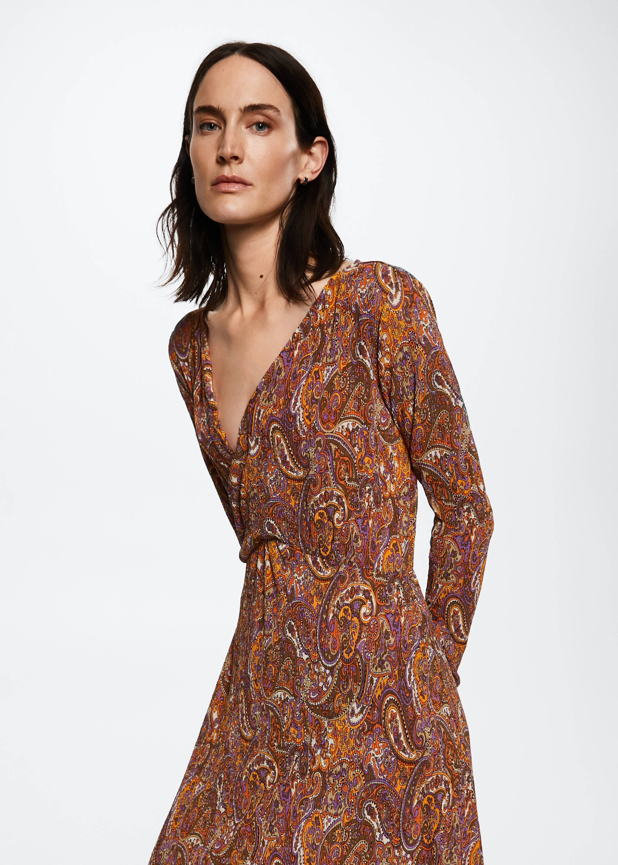 Vestit textura estampat - Pla mig